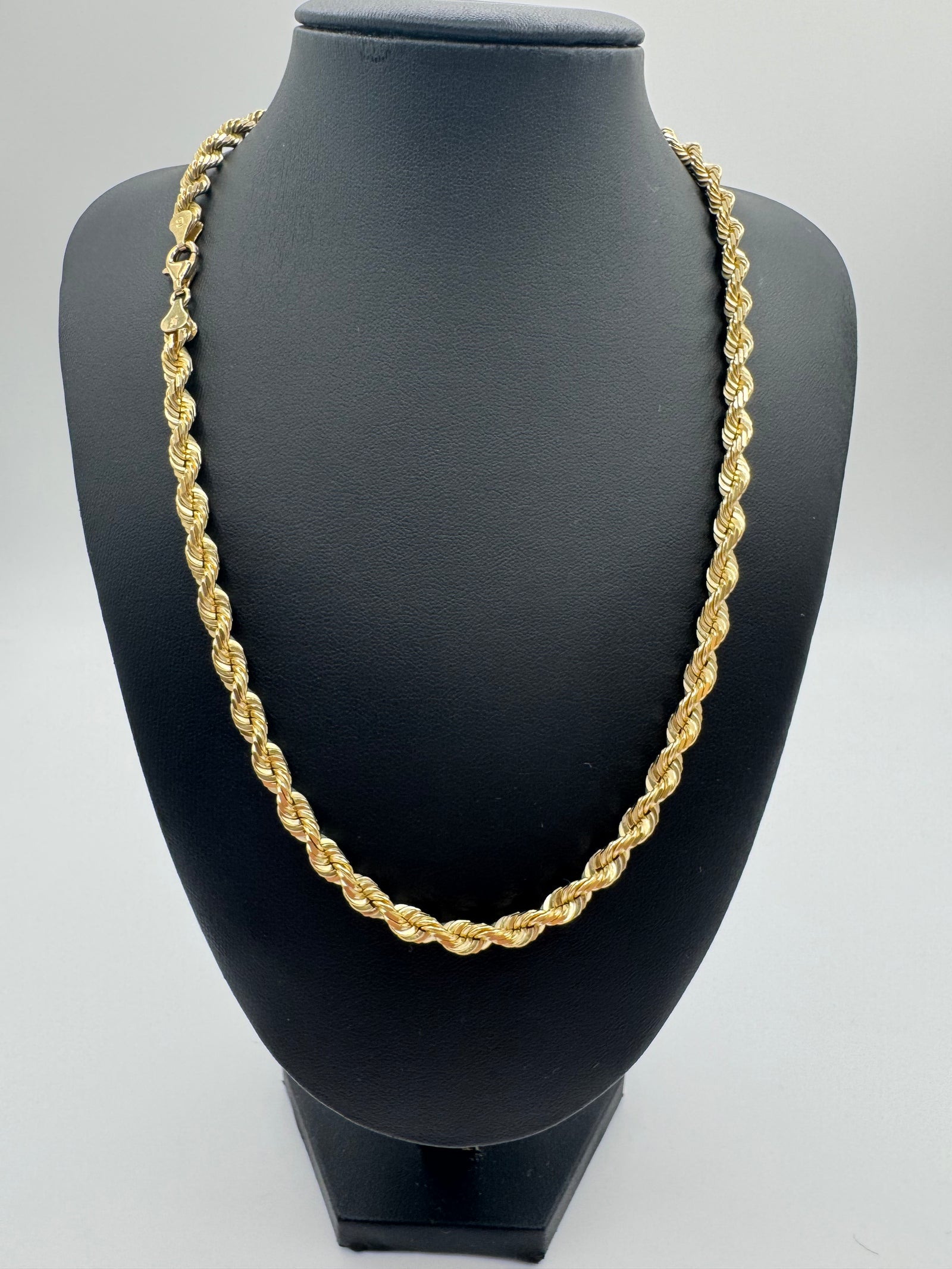 6mm Rope Chain 20 inches (DIAMOND CUT)