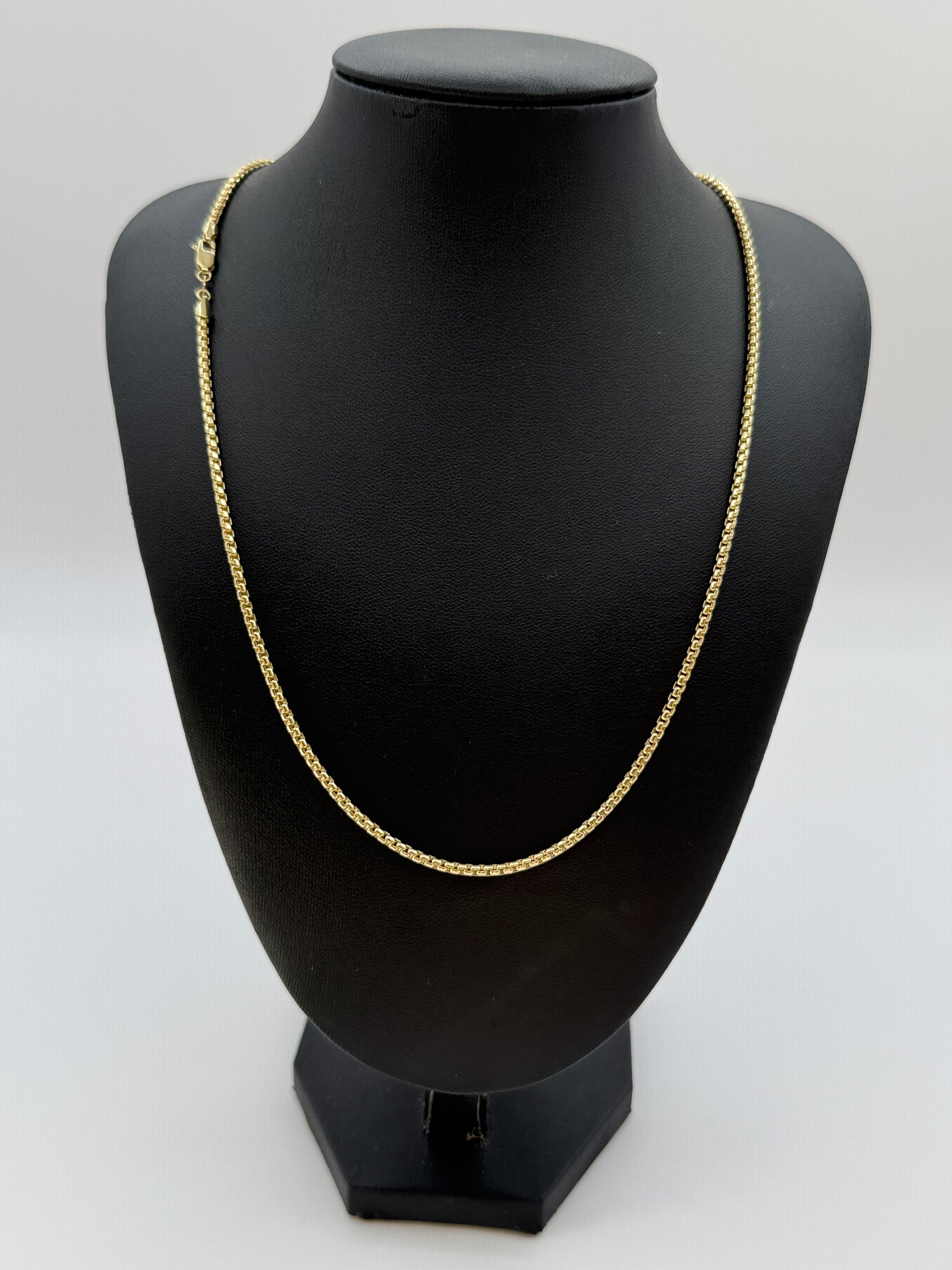 2.5mm Rounded Box Chain 22 inches