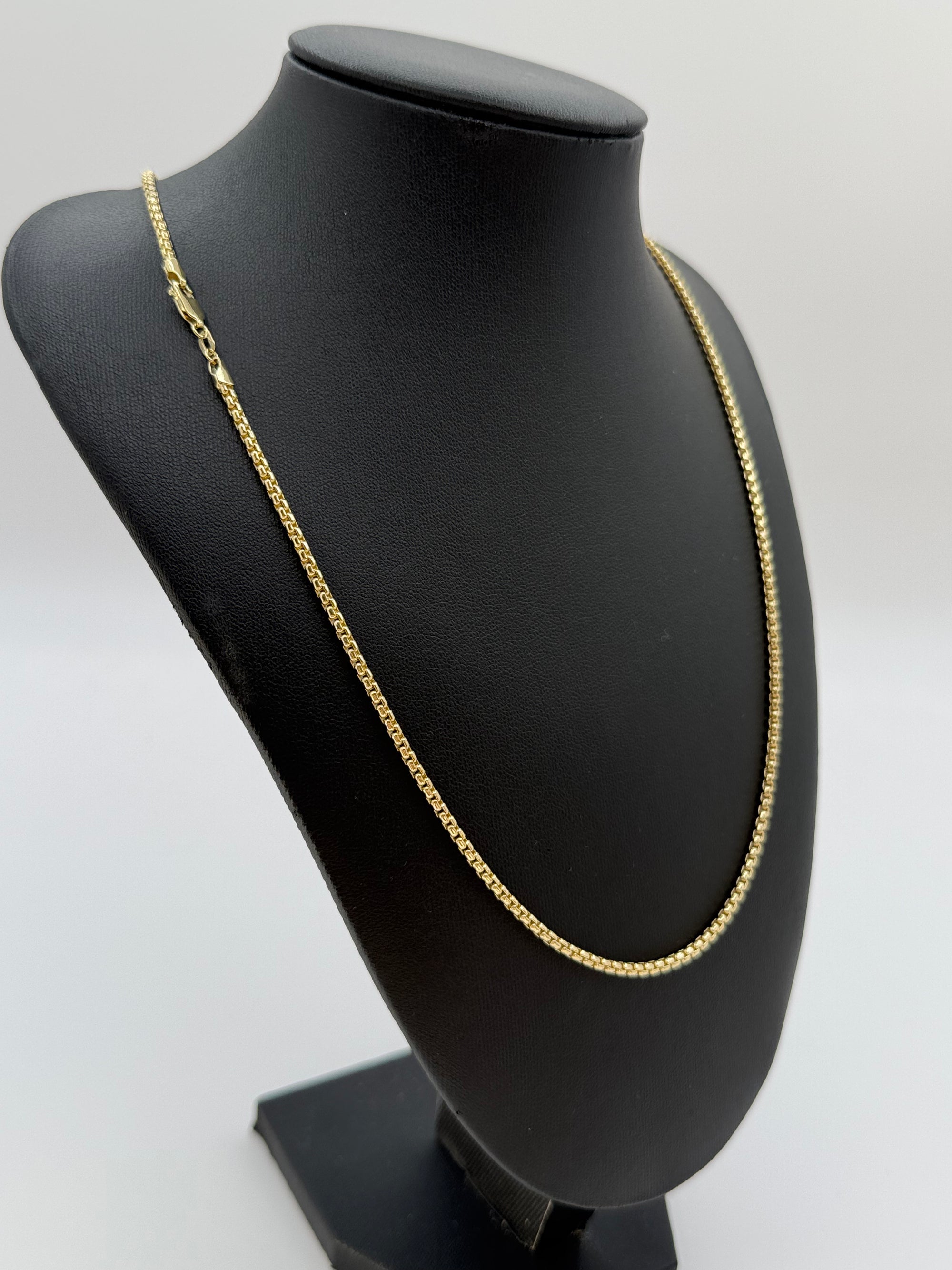 2.5mm Rounded Box Chain 22 inches