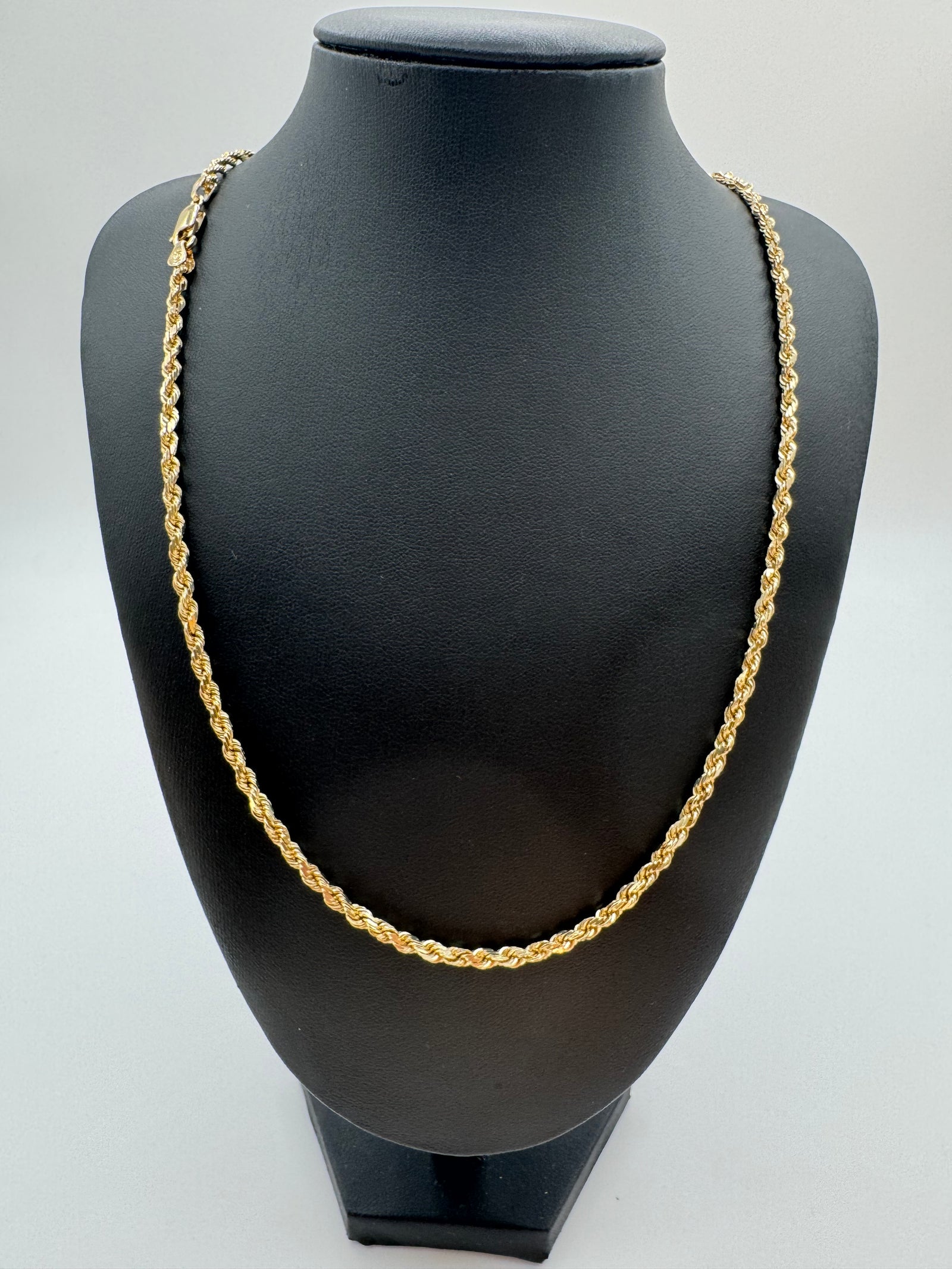 3.5mm Rope Chain 26 inches (DIAMOND CUT)