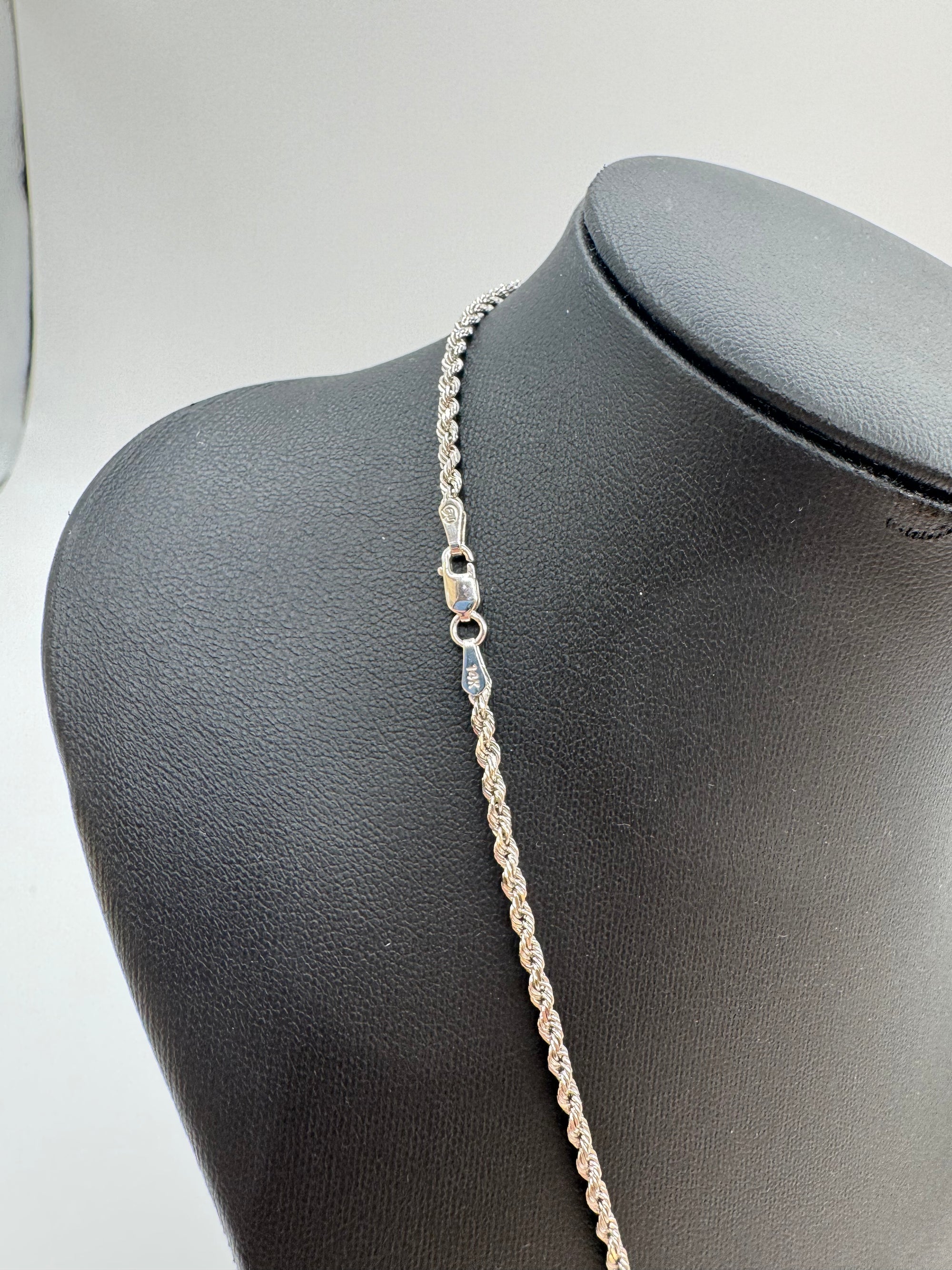 2.5mm Rope Chain 18 inches (DIAMOND CUT)