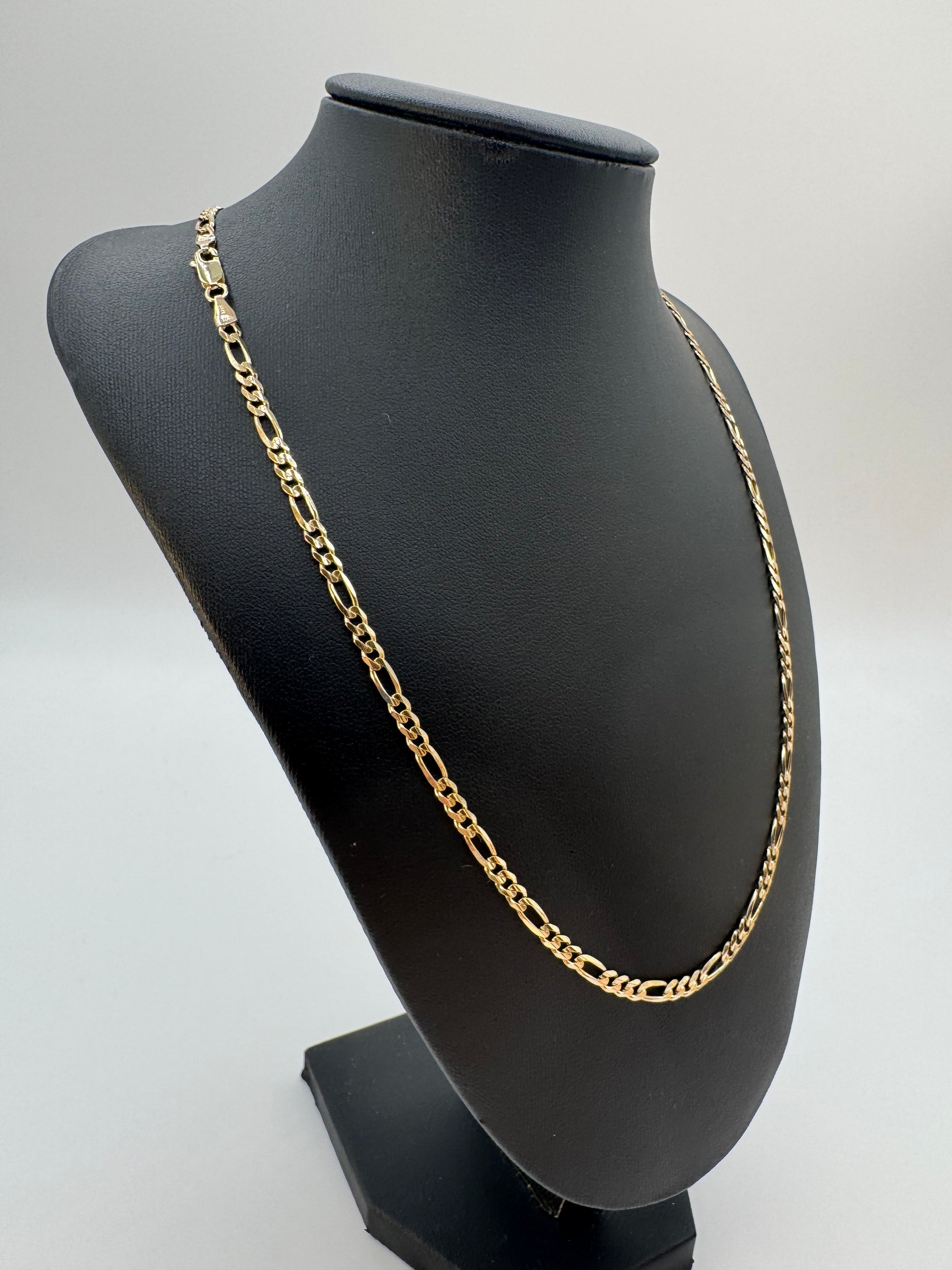 3.8mm Figaro Chain 24 inches