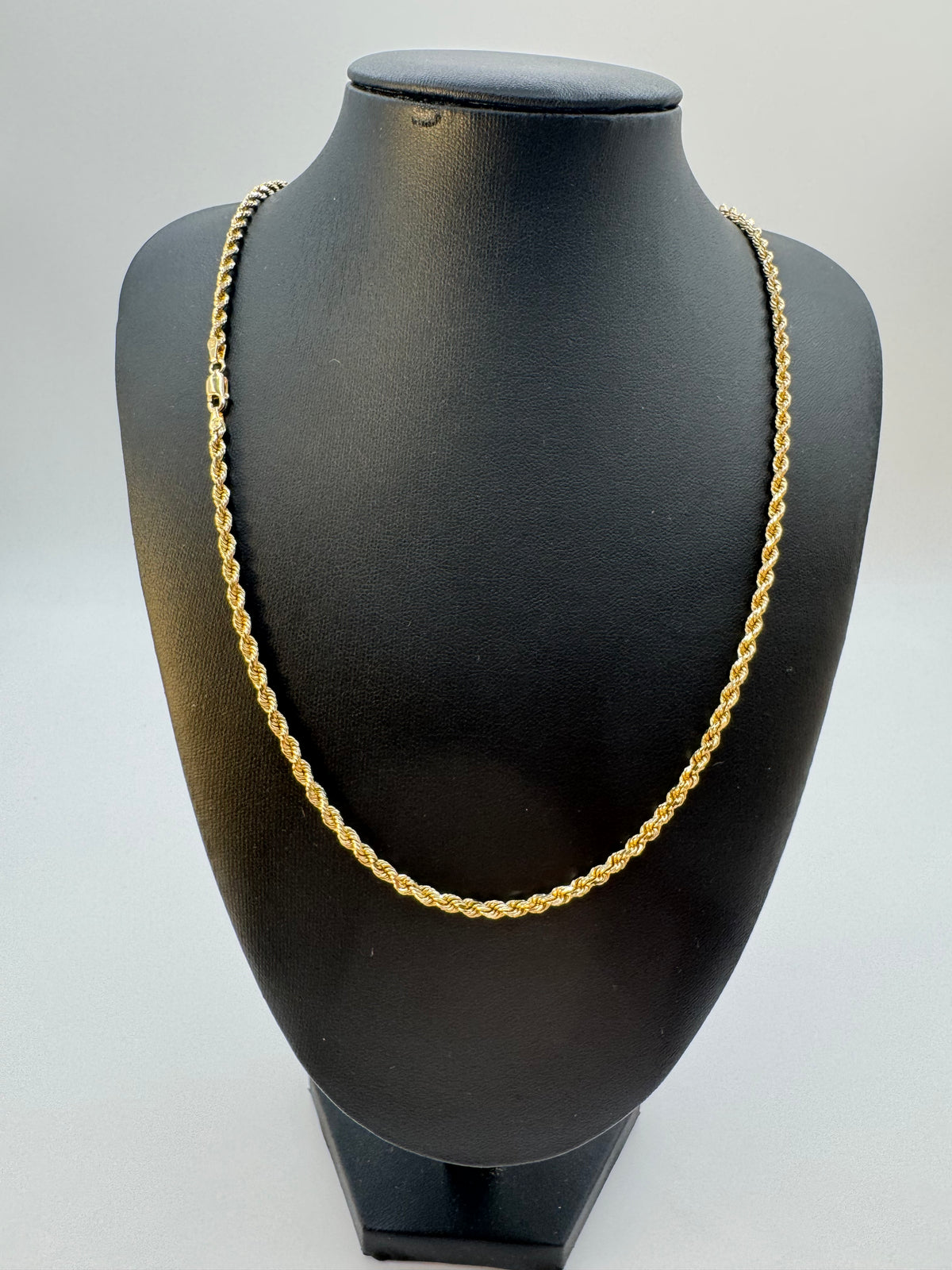 3mm Rope Chain 22 inches (DIAMOND CUT)