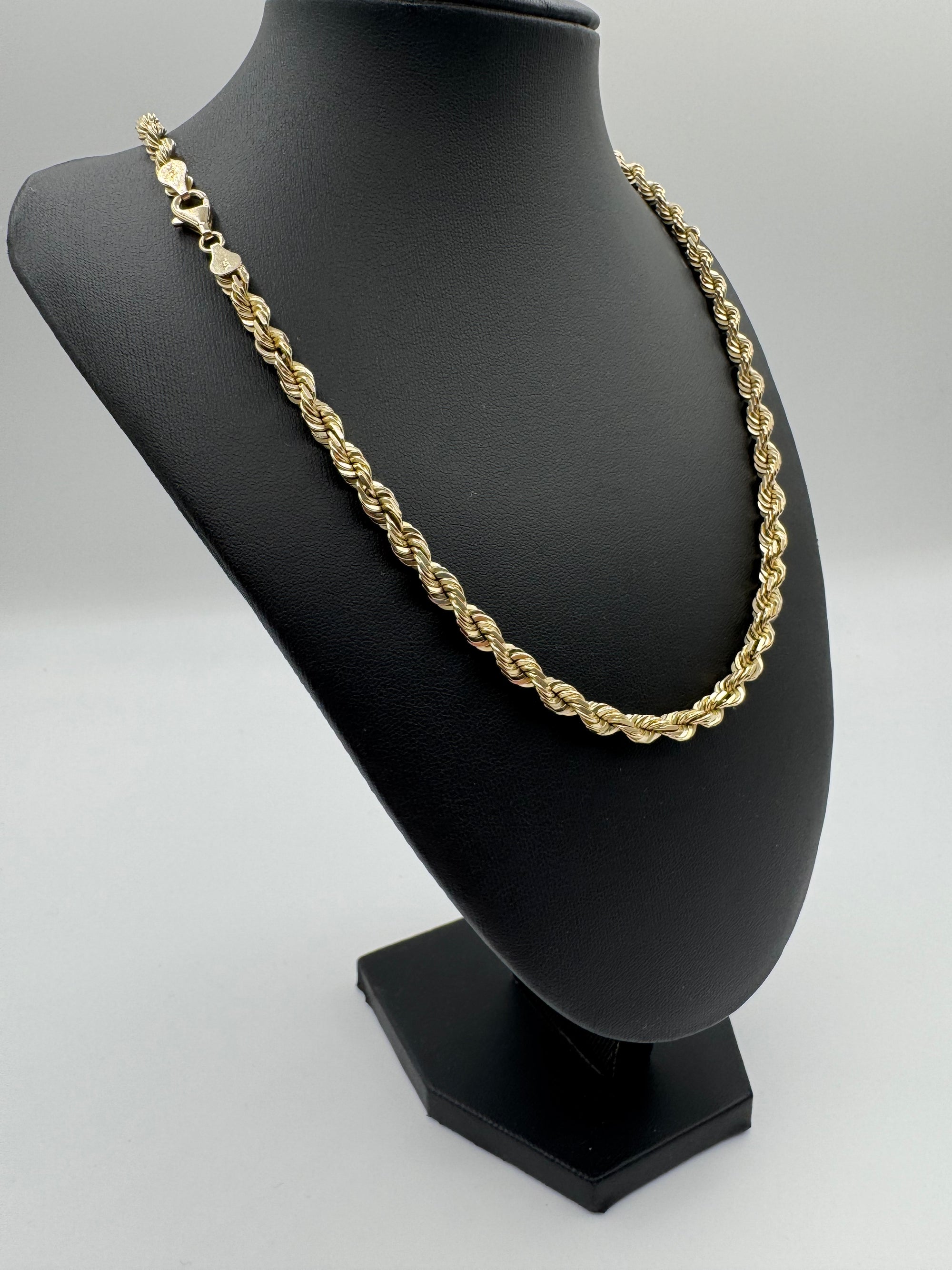 6mm Rope Chain 24 inches (DIAMOND CUT)