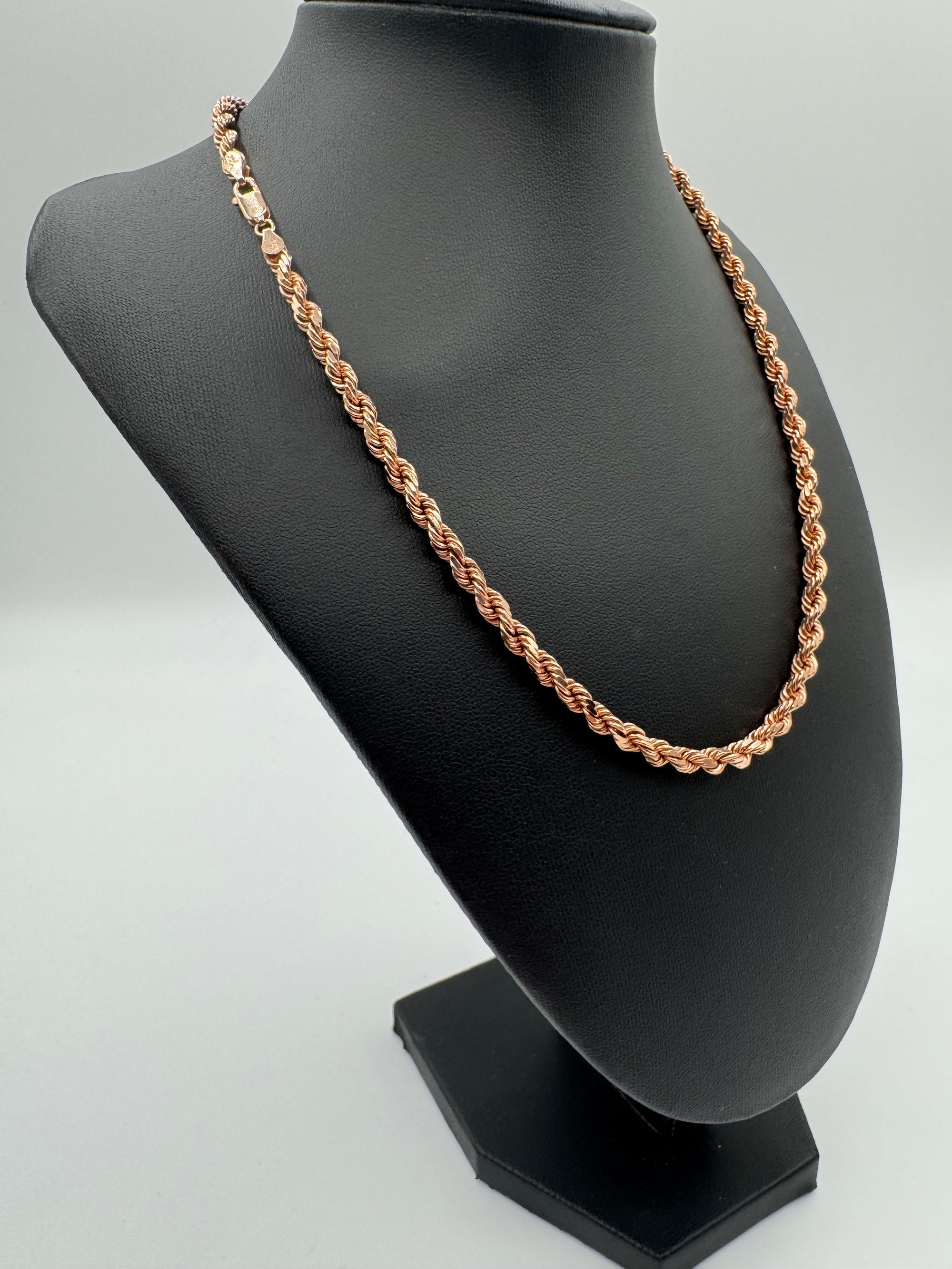 5mm Rope Chain 18 inches (DIAMOND CUT)