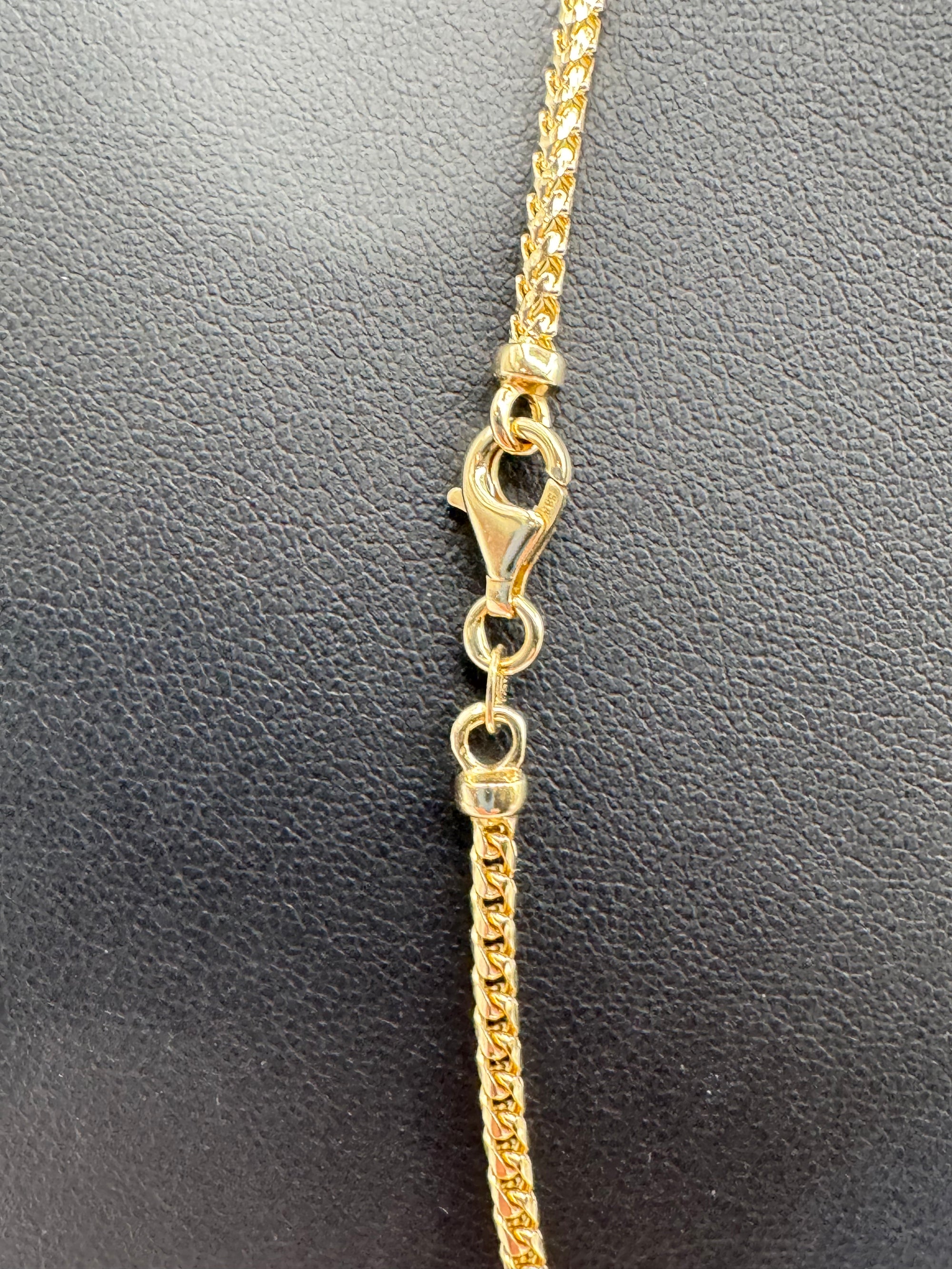 2.5mm Franco Chain 18 inches (DIAMOND CUT)