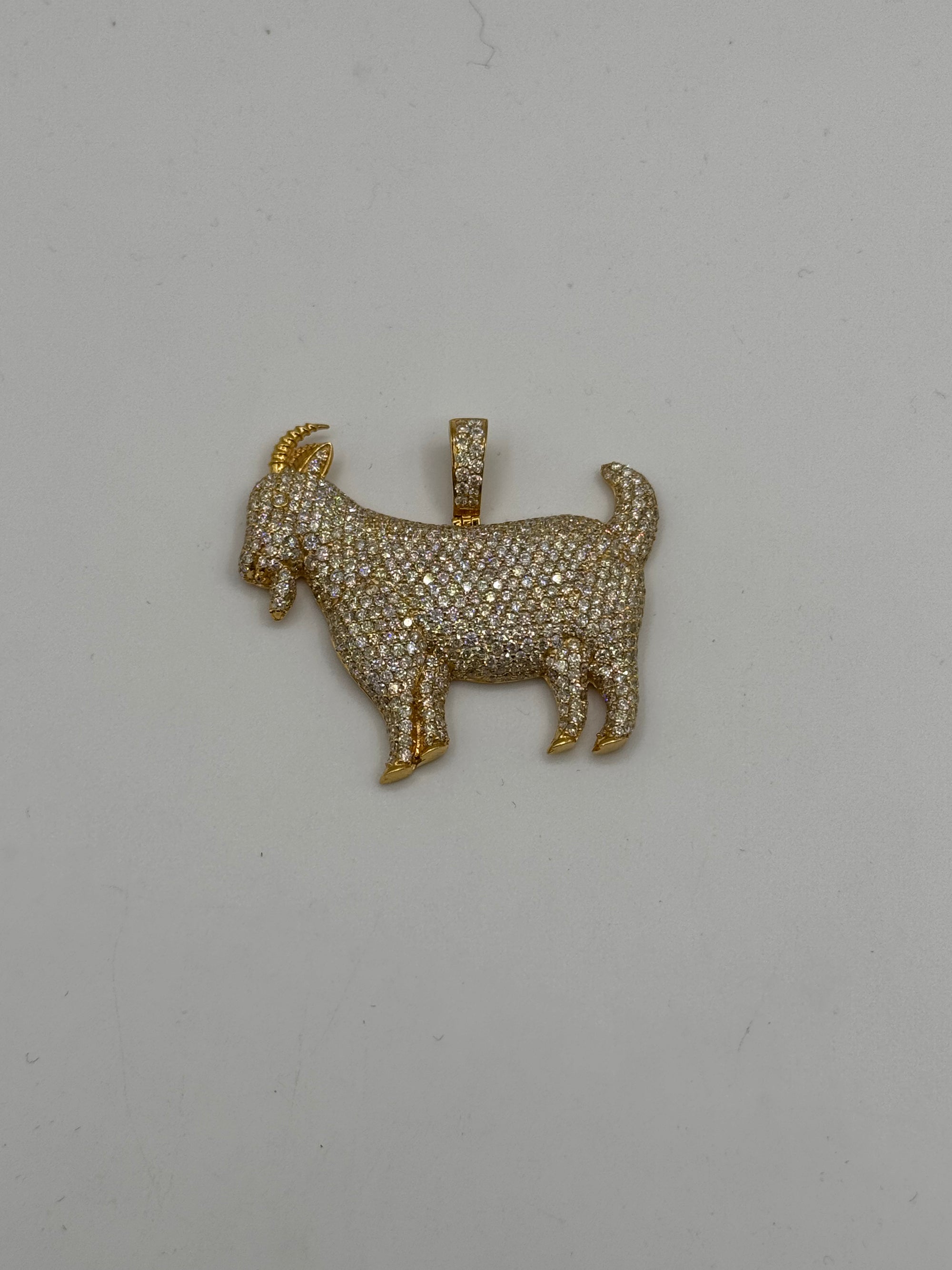 Diamond Goat Pendant-1 1/2 Inch