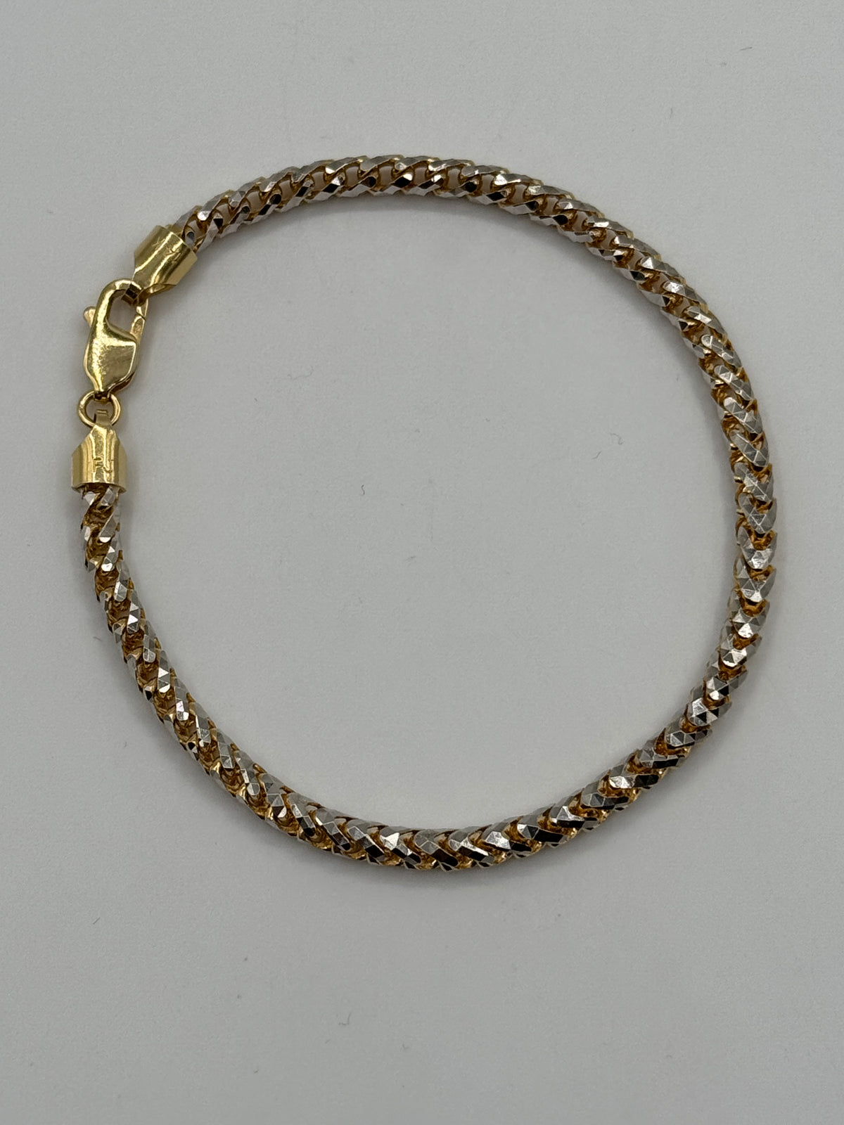 4mm PRISM Franco Bracelet 8.5 inches (DIAMOND CUT)