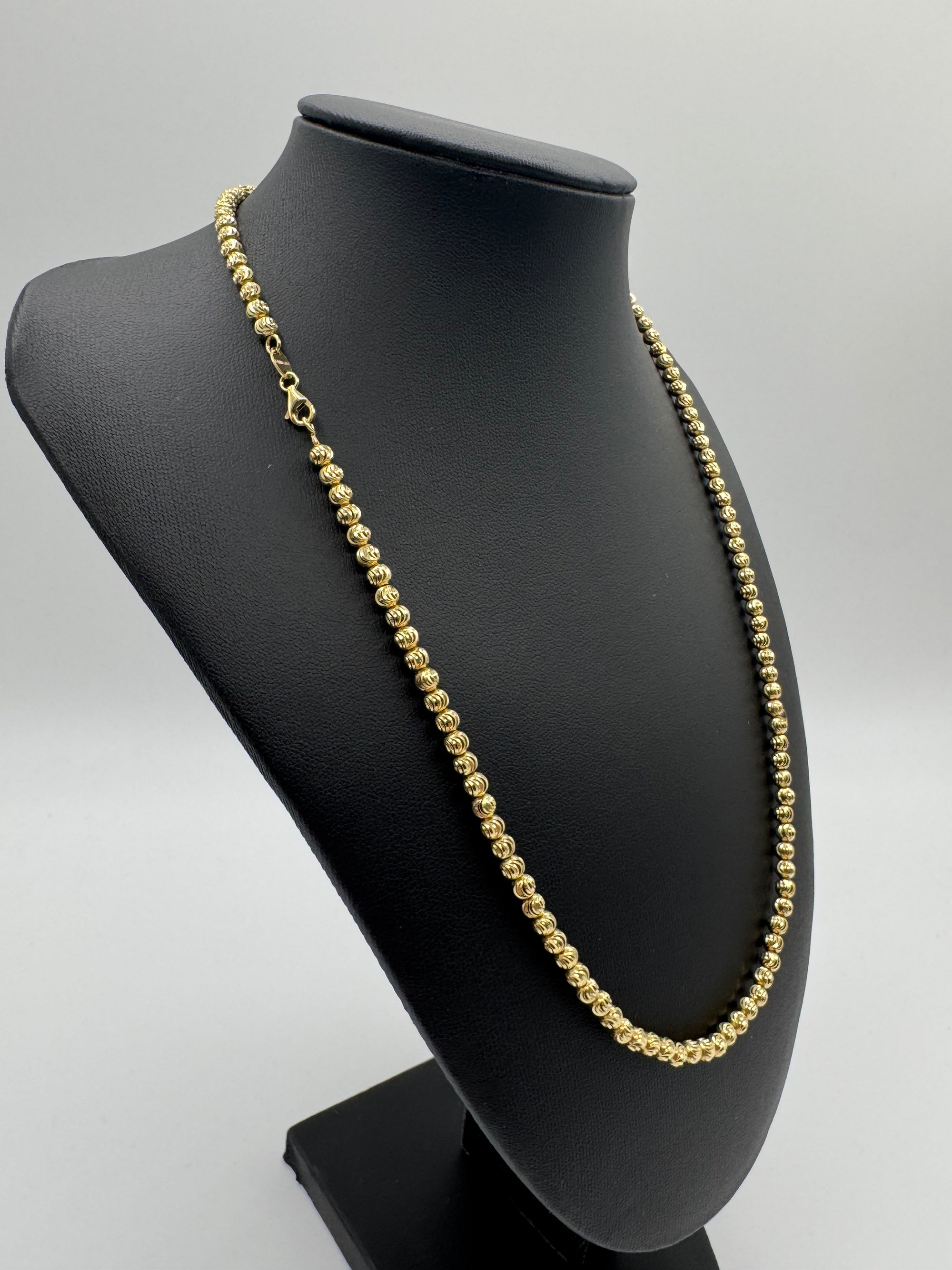 4mm Moon Cut Chain 20 inches