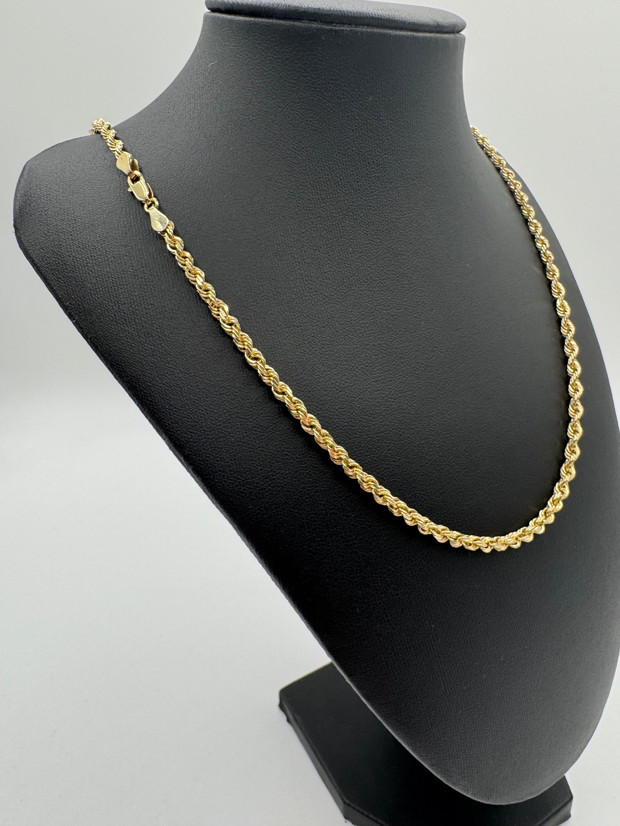 3.5mm Rope Chain 24 inches (DIAMOND CUT)