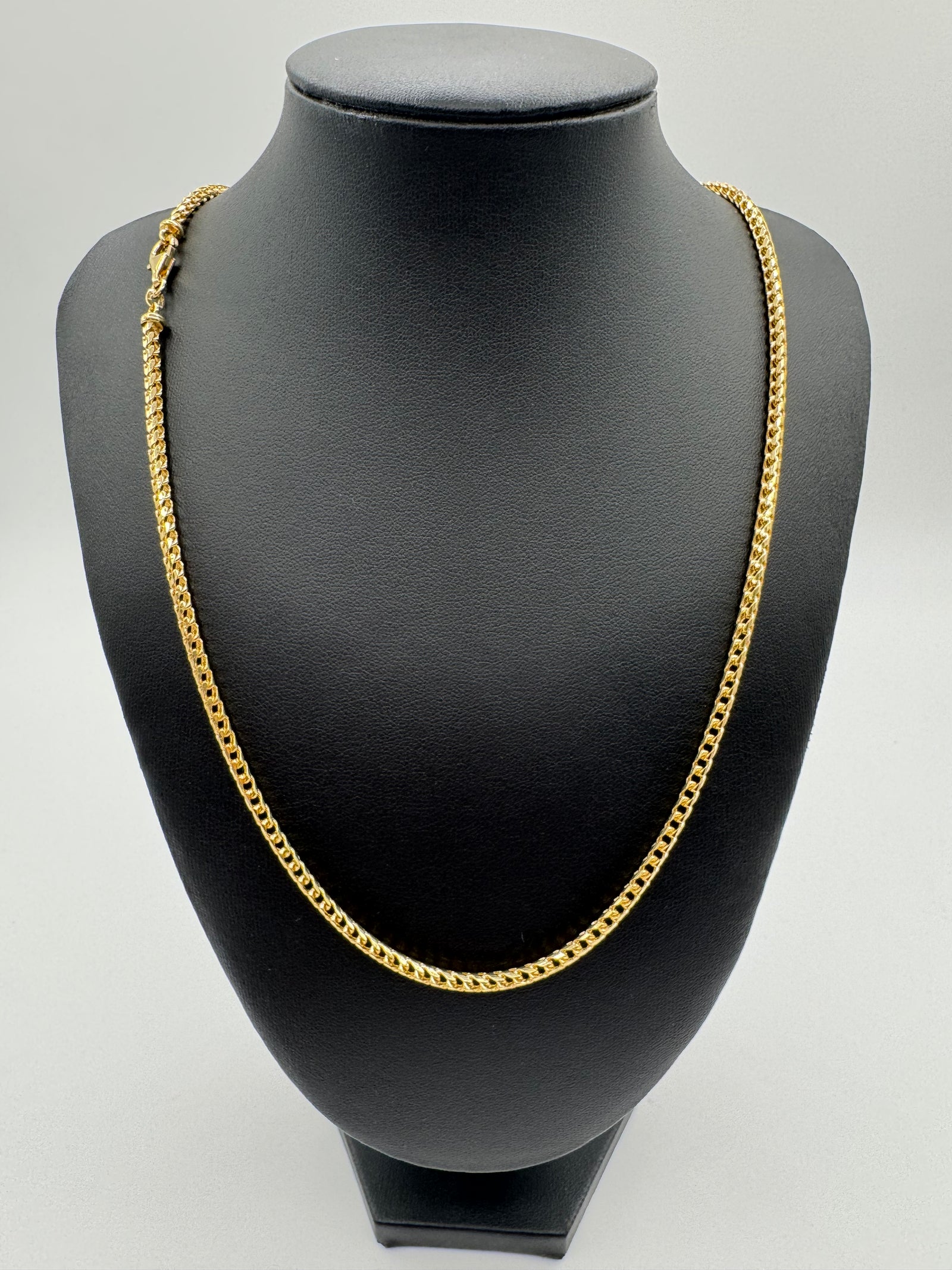 3mm Franco Chain 24 inches (DIAMOND CUT)