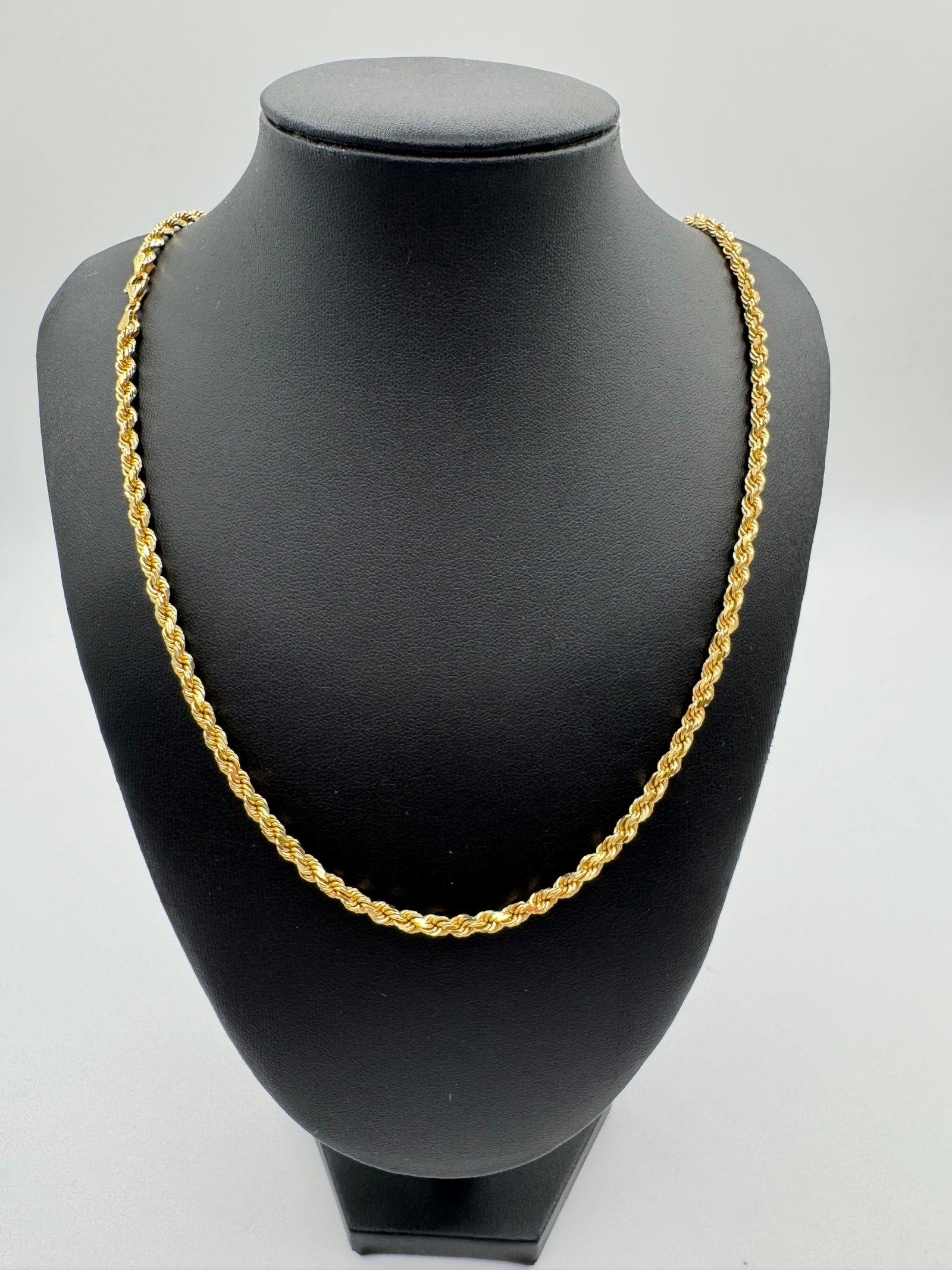 4mm Rope Chain 24 inches (DIAMOND CUT)