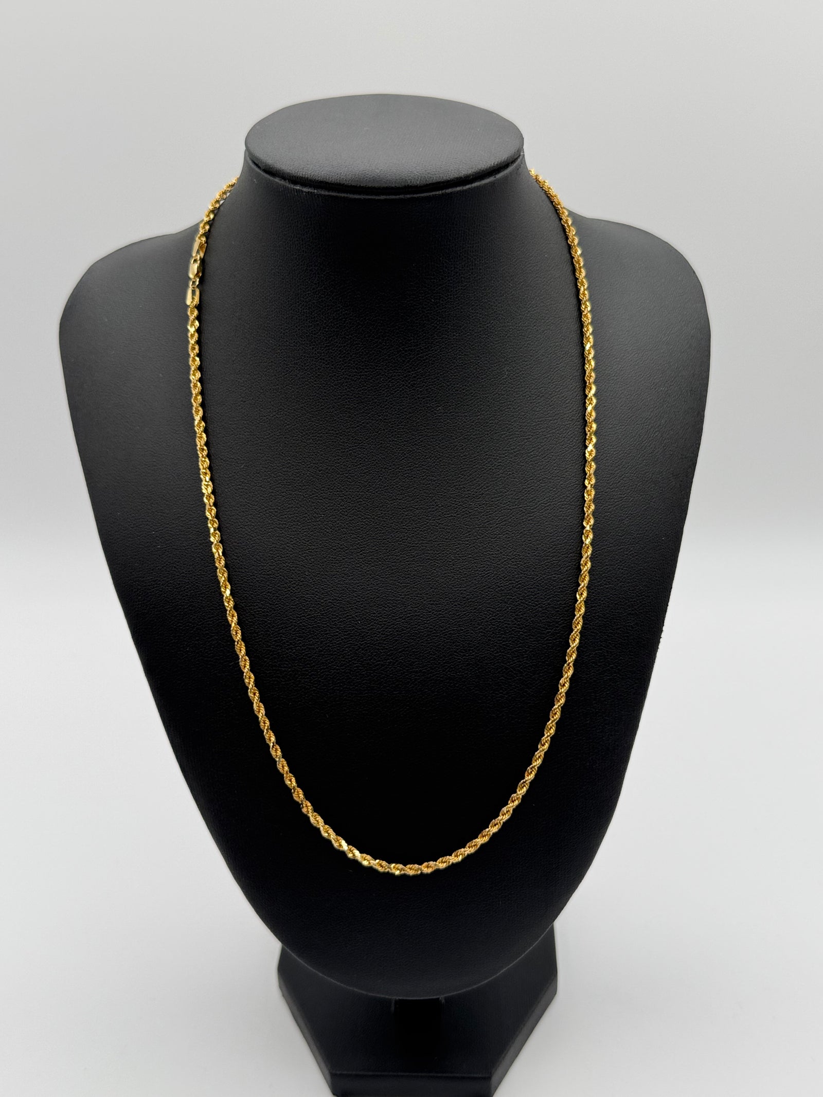 2.5mm Rope Chain 20 inches (DIAMOND CUT)