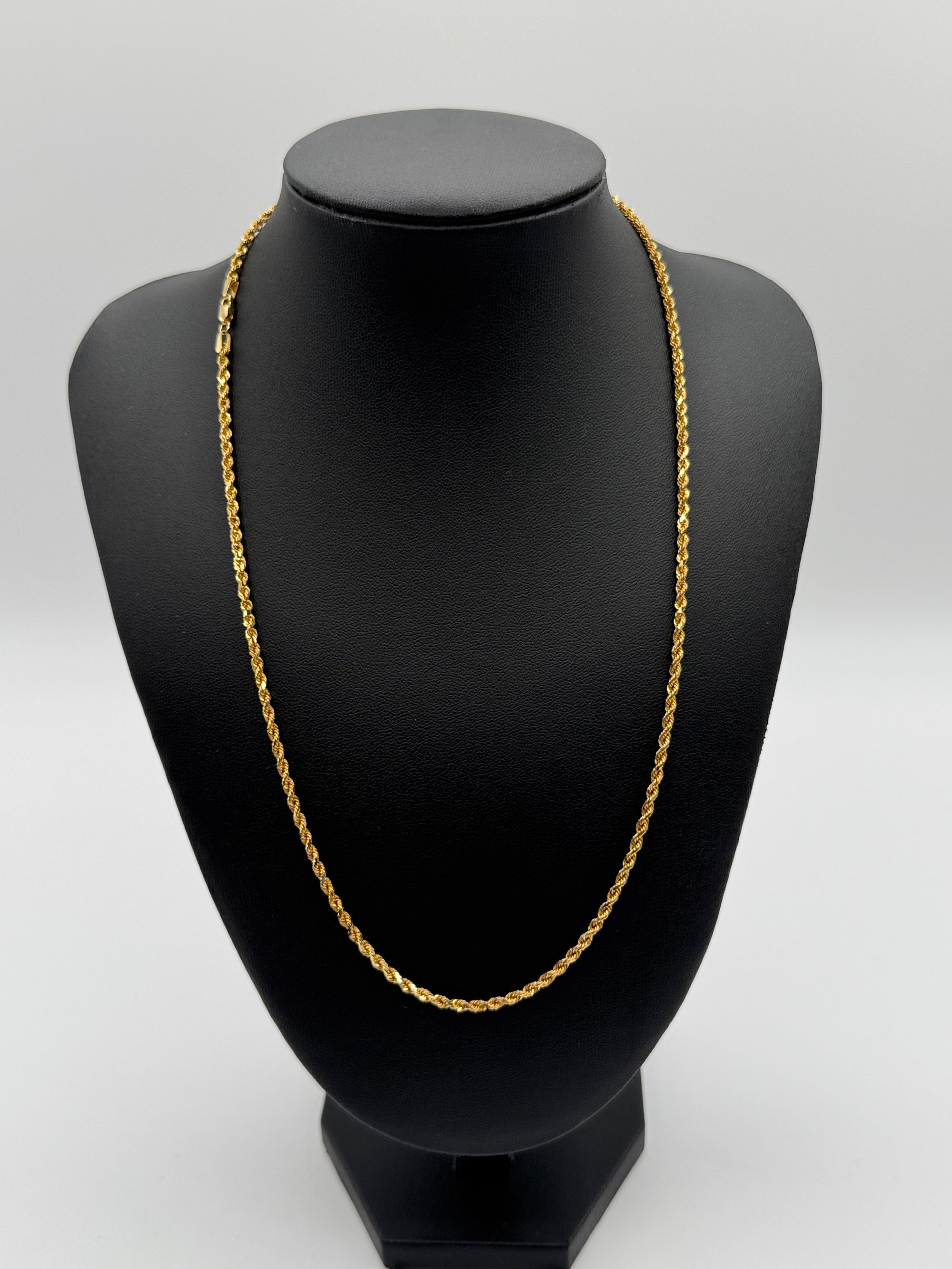 2.5mm Rope Chain 20 inches (DIAMOND CUT)