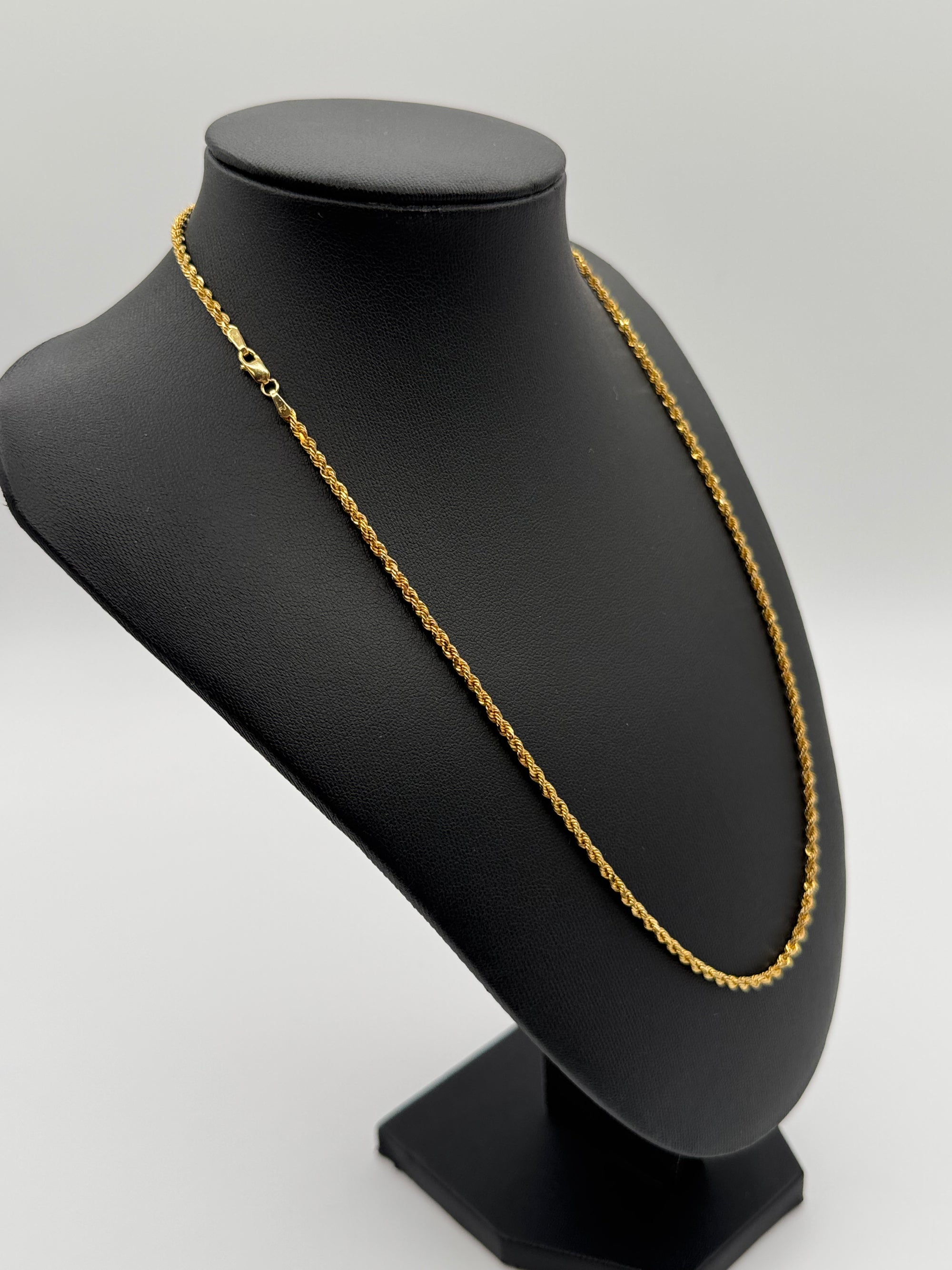 2.5mm Rope Chain 20 inches (DIAMOND CUT)