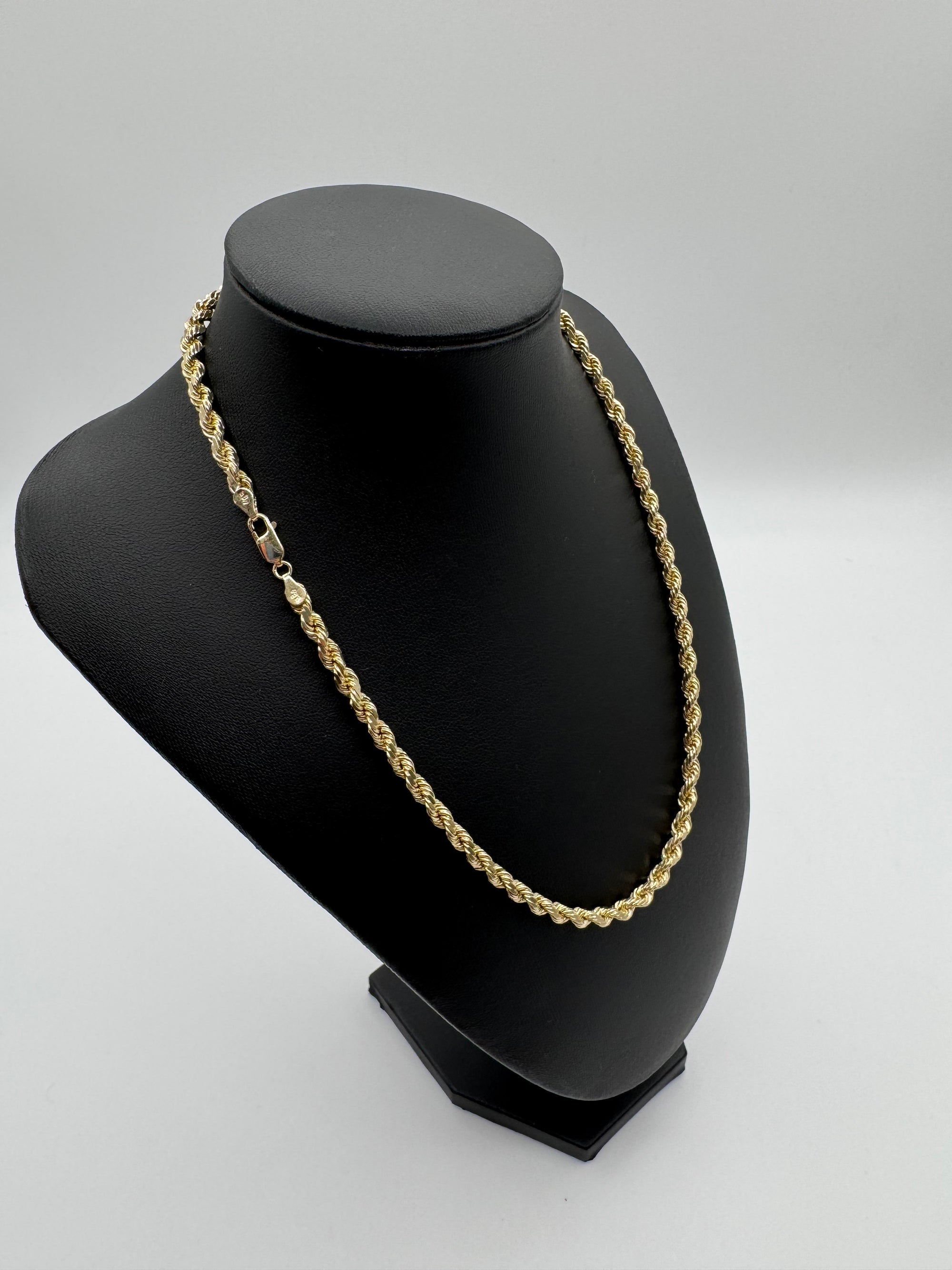 5mm Rope Chain 18 inches (DIAMOND CUT)