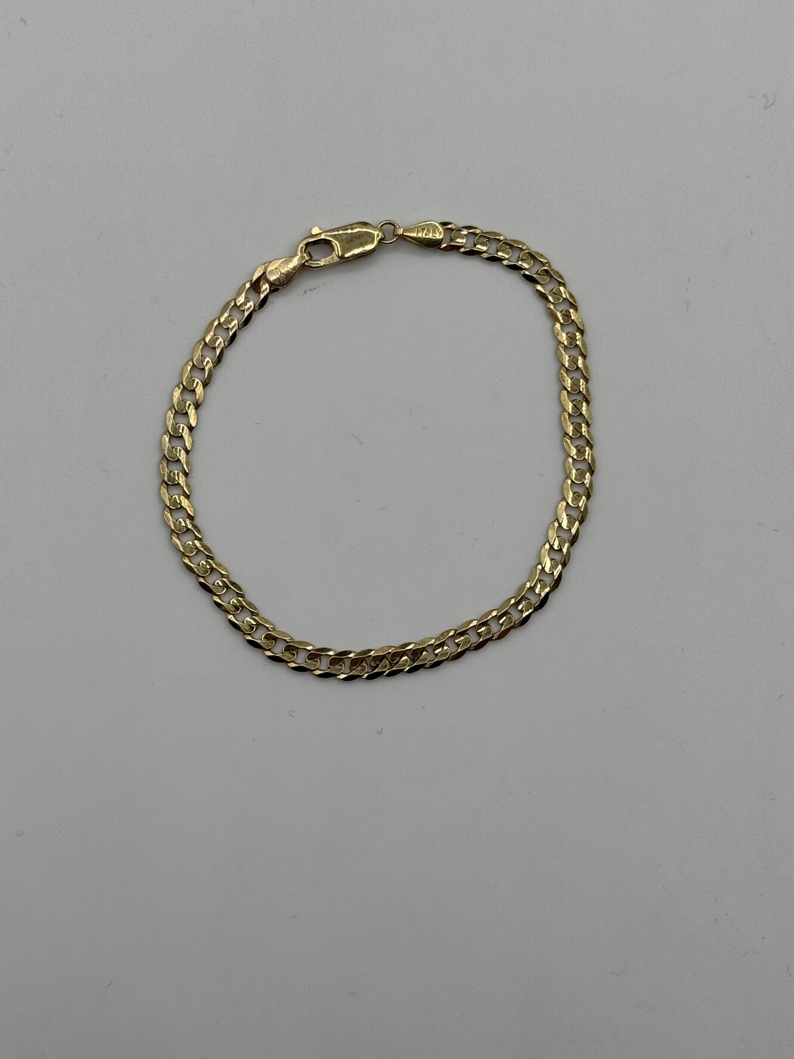 4mm Flat Curb Bracelet 7 inches