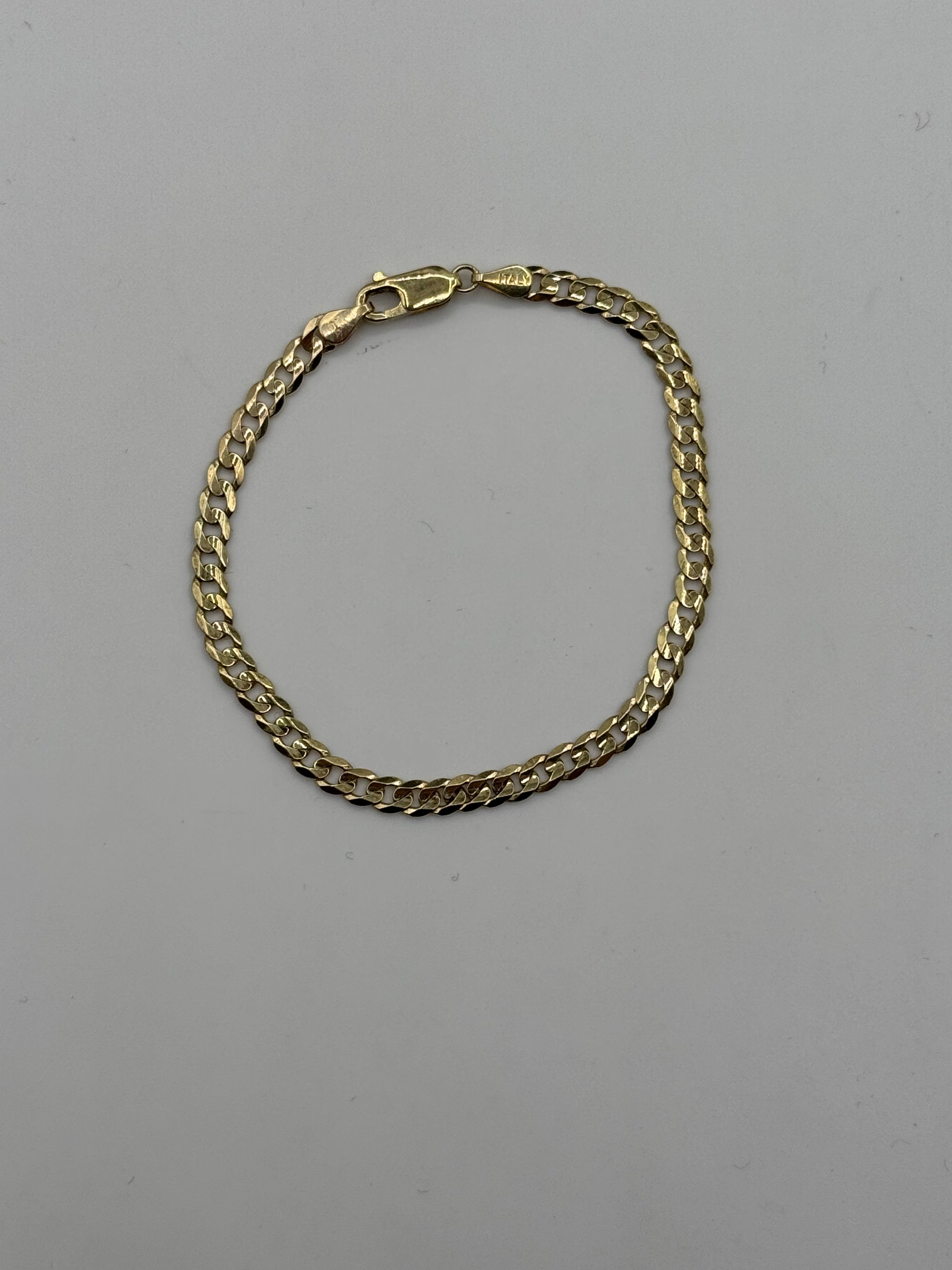4mm Flat Curb Bracelet 7 inches