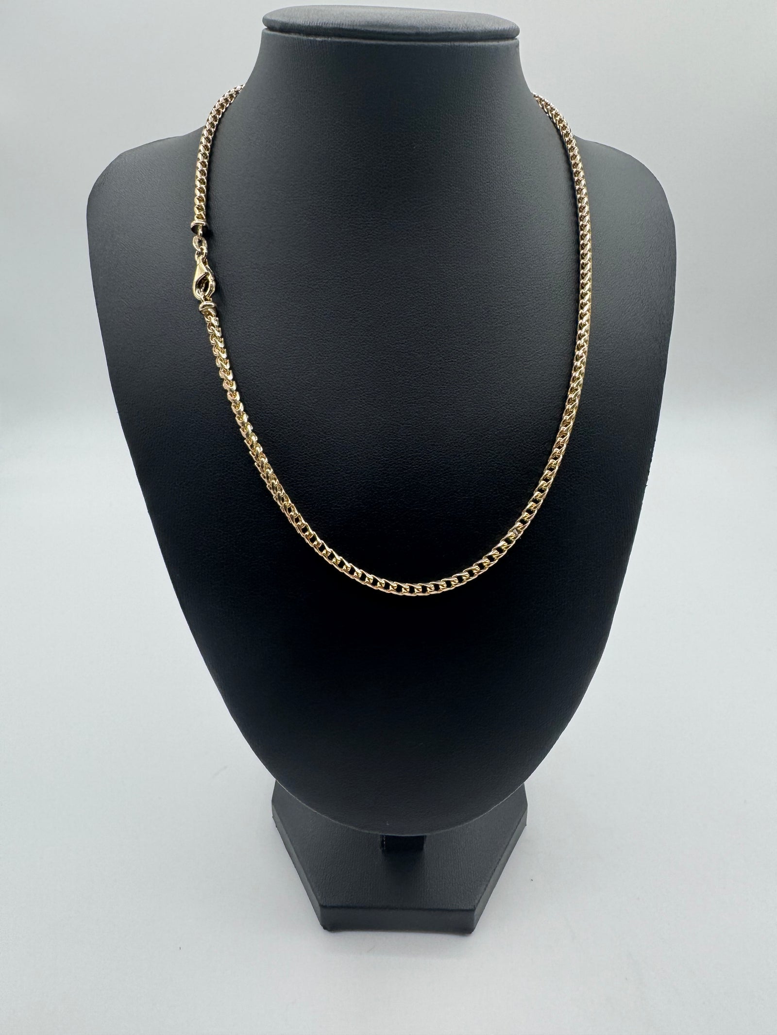 3mm Franco Chain 18 inches (DIAMOND CUT)