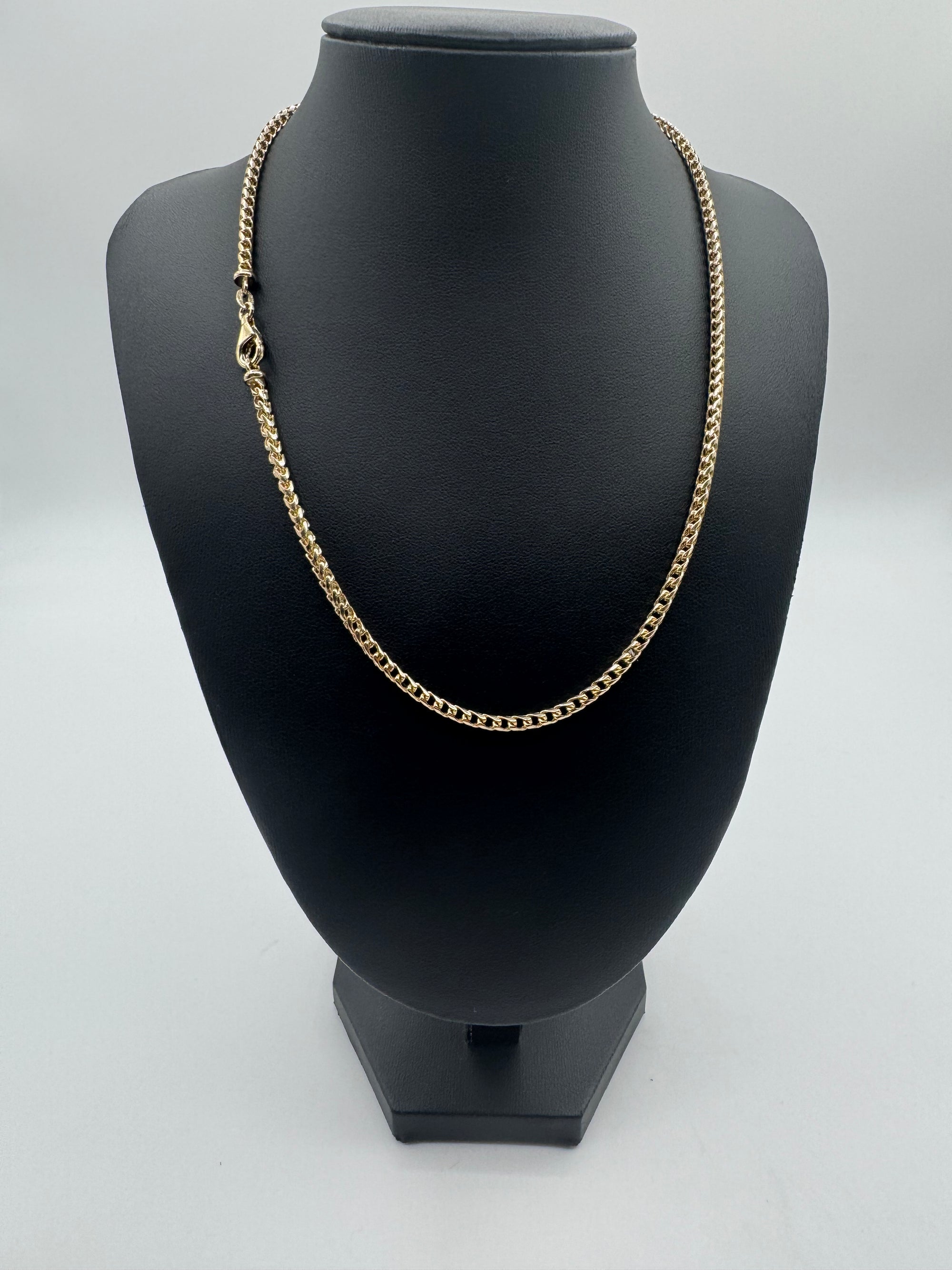 3mm Franco Chain 18 inches (DIAMOND CUT)