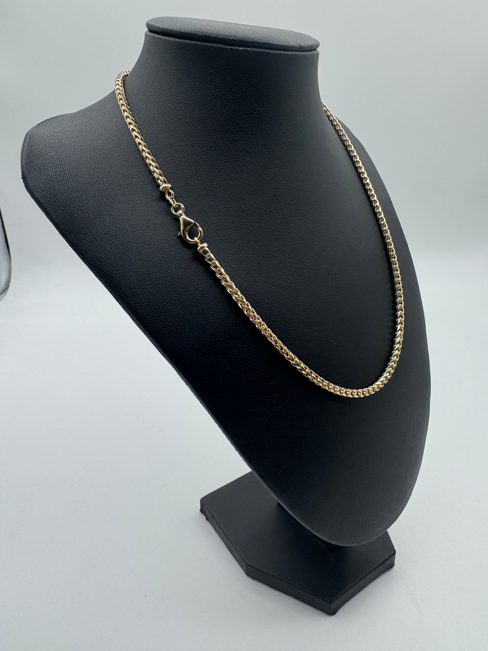 3mm Franco Chain 18 inches (DIAMOND CUT)