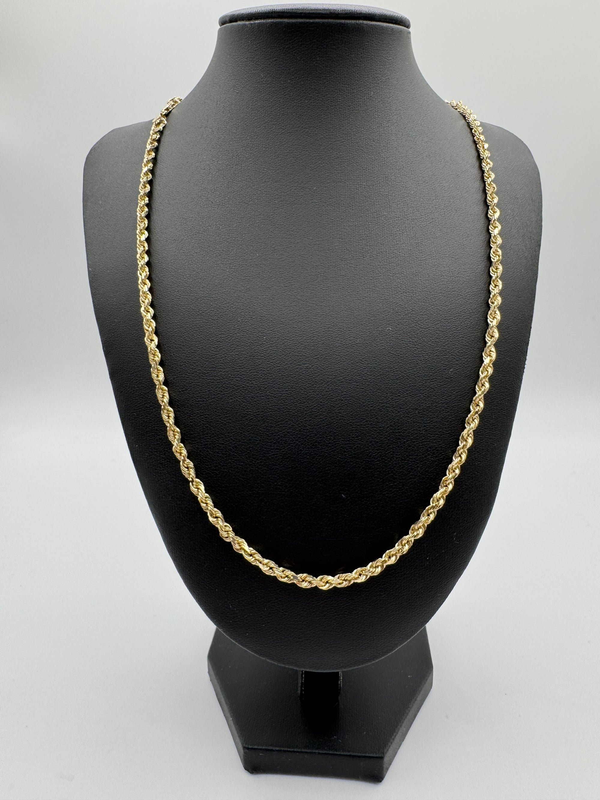 3.5mm Rope Chain 24 inches (DIAMOND CUT)