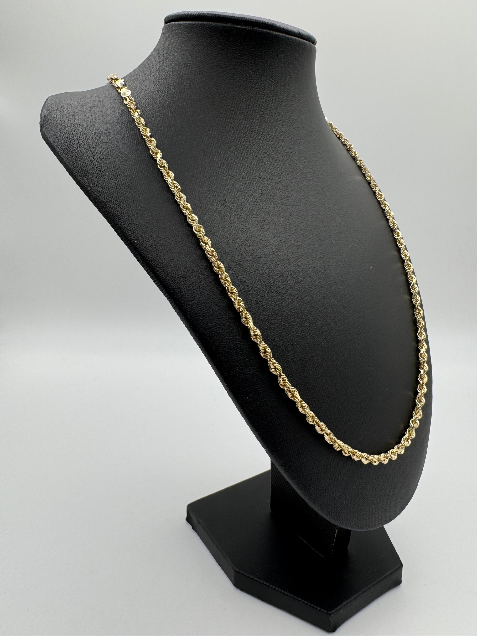 3.5mm Rope Chain 24 inches (DIAMOND CUT)