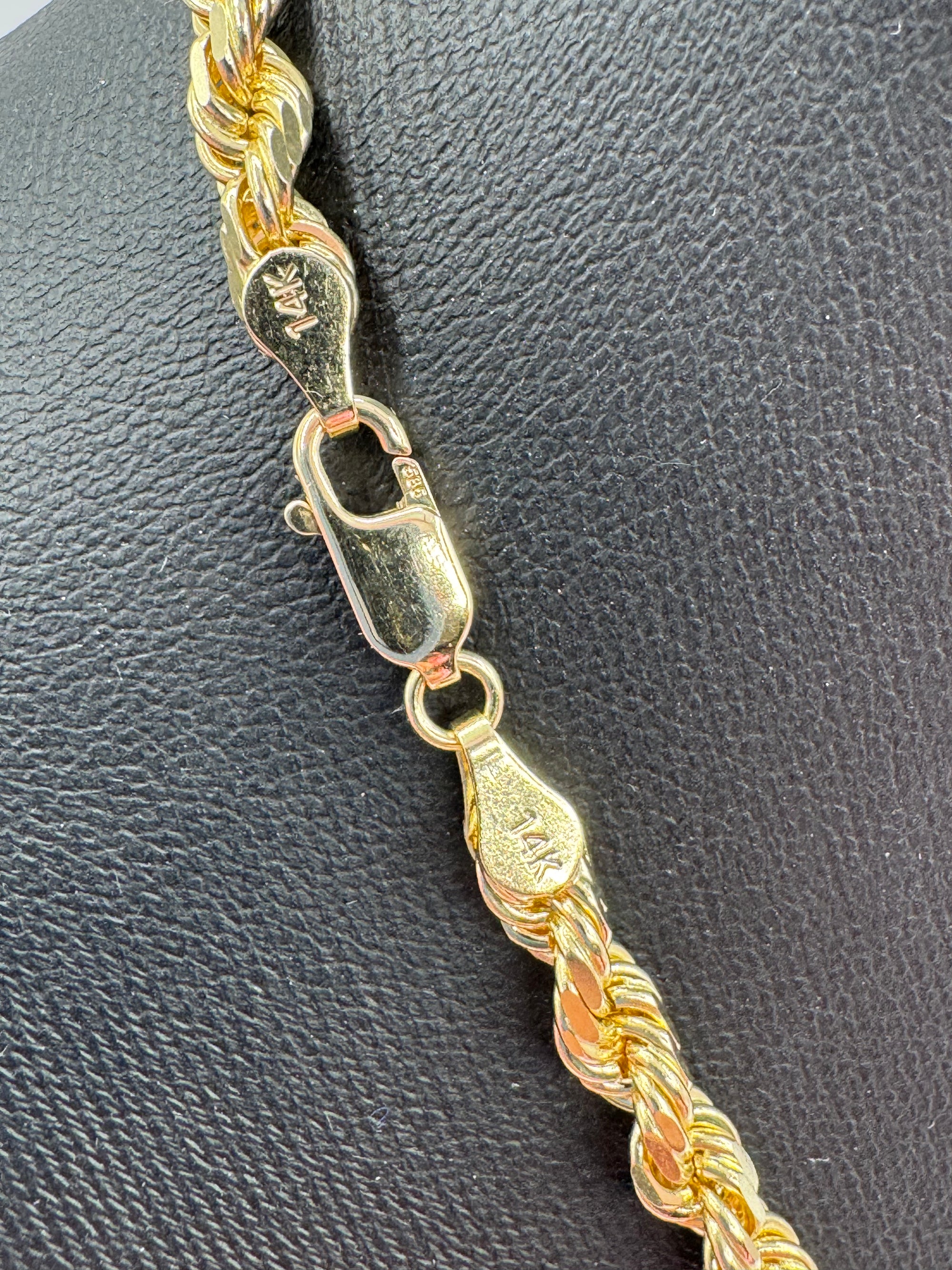 5mm Rope Chain 20 inches (DIAMOND CUT)