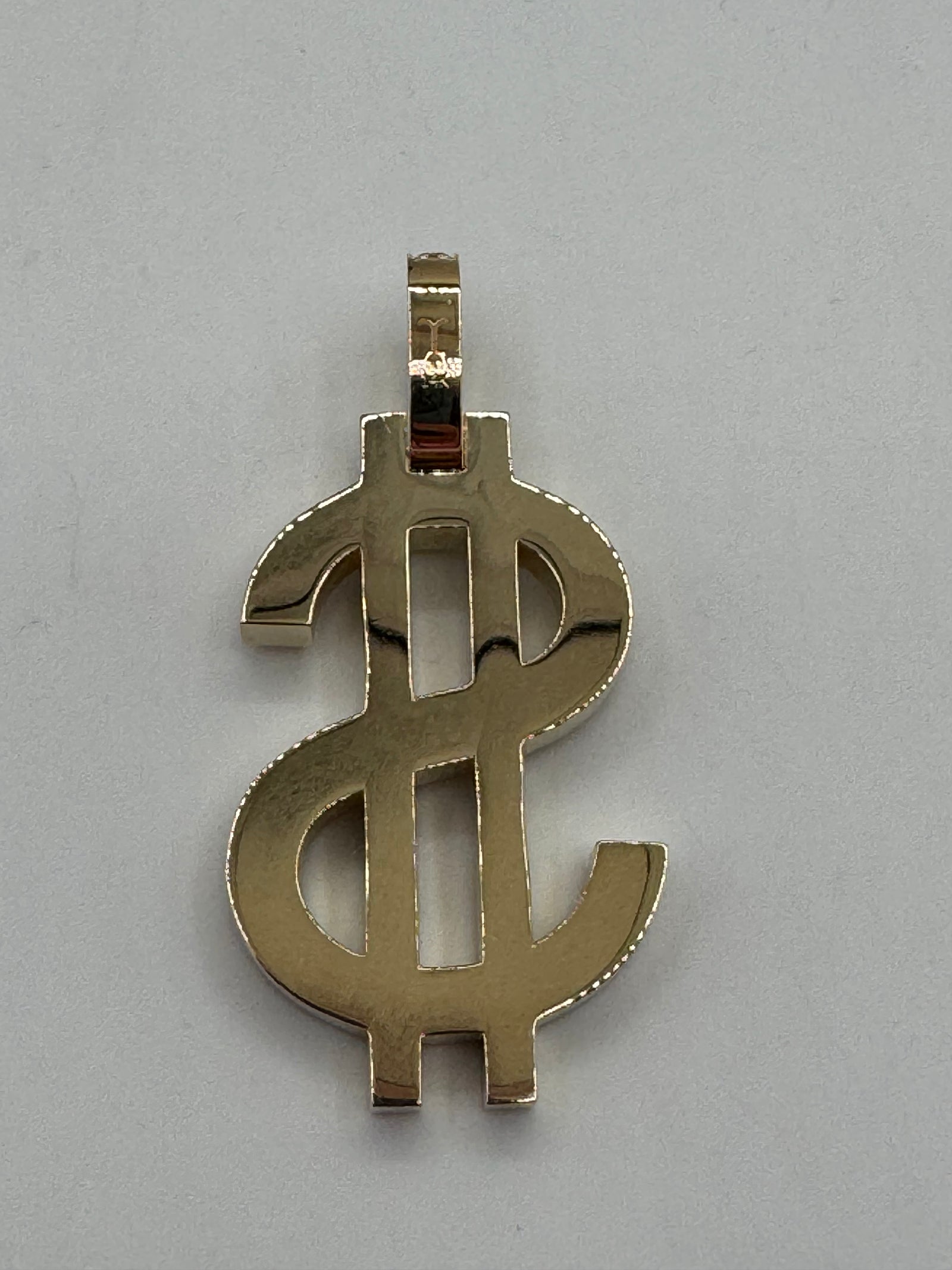 Dollar Sign Pendant-1 3/4 Inch (DIAMOND)