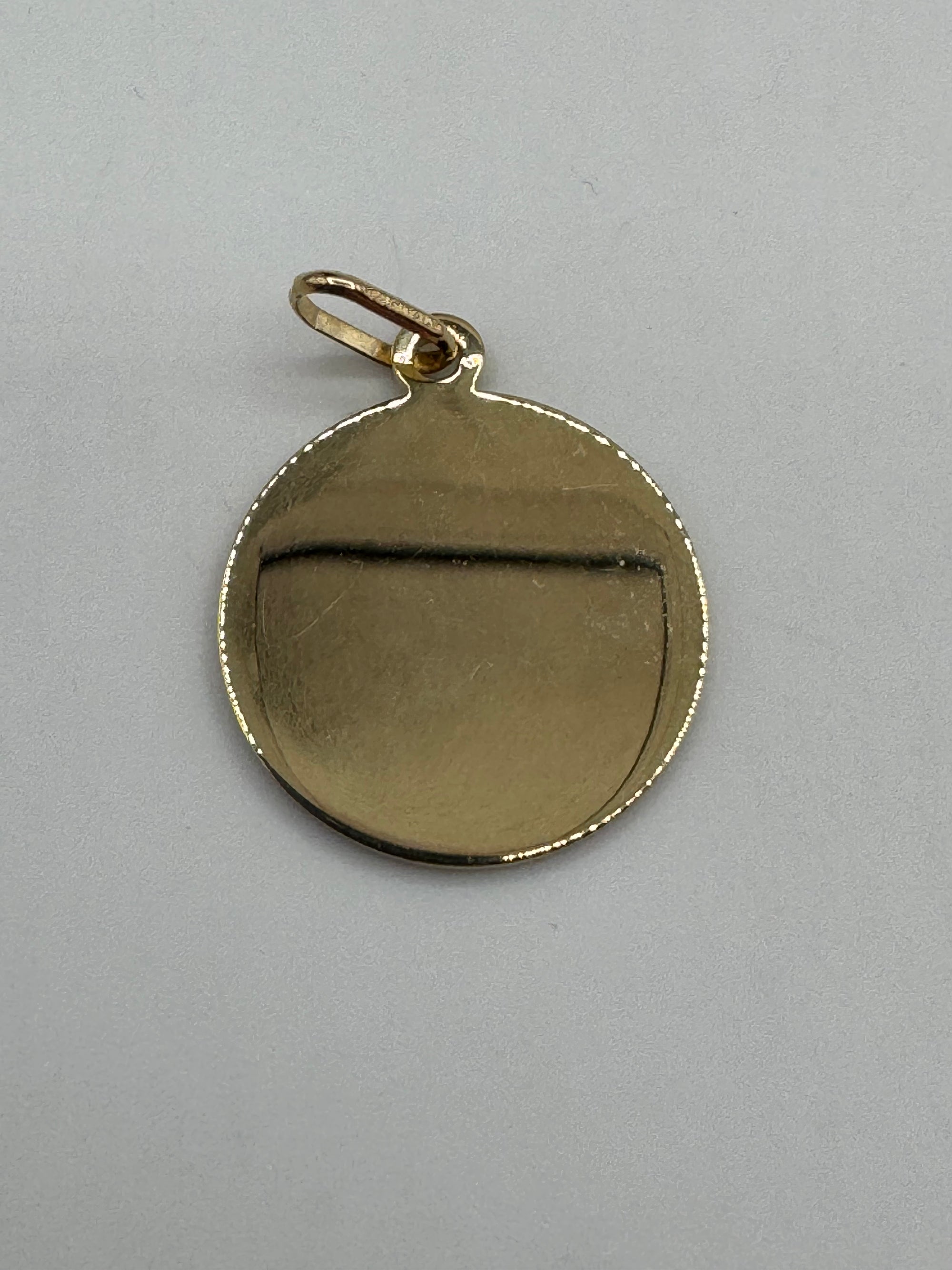 Round St Christopher (PLAIN)-3/4 Inch