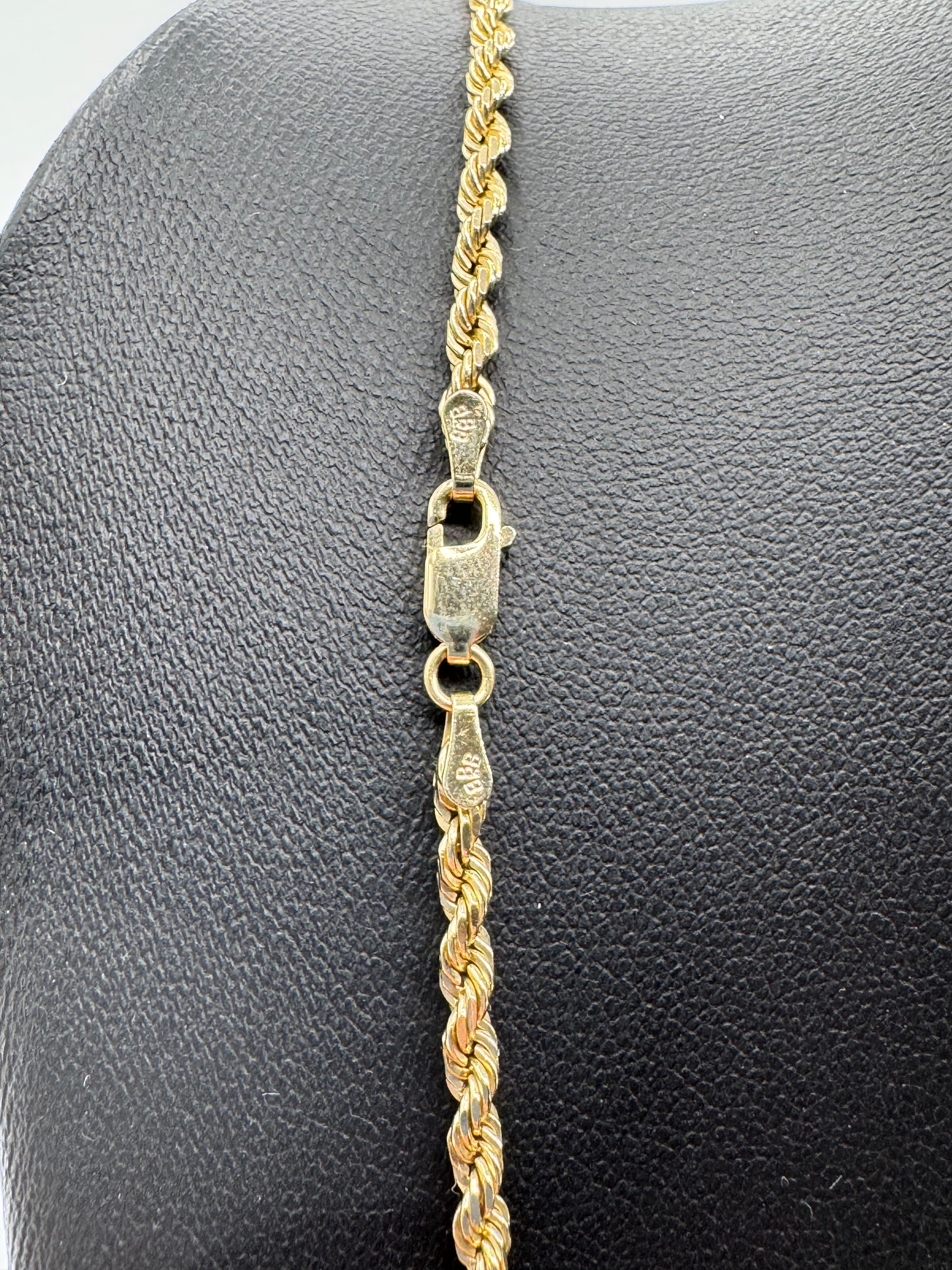 3mm Rope Chain 24 inches (DIAMOND CUT)