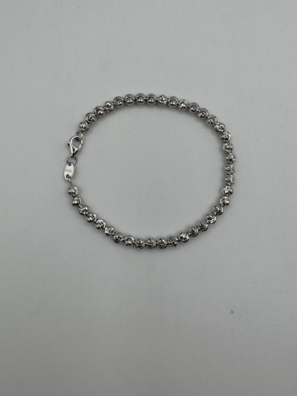 4mm Moon Cut Bracelet 6.75 inches