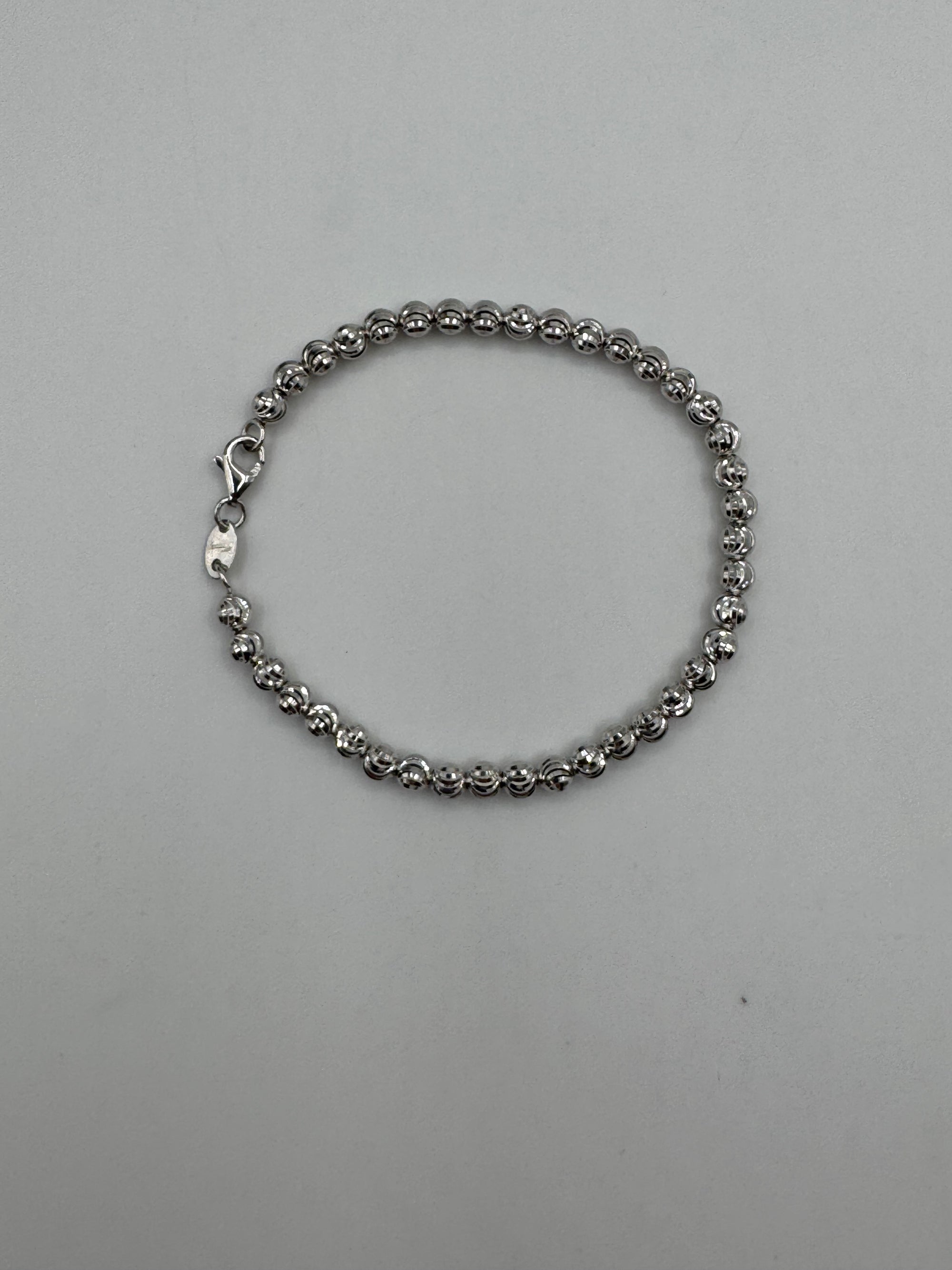 4mm Moon Cut Bracelet 6.75 inches