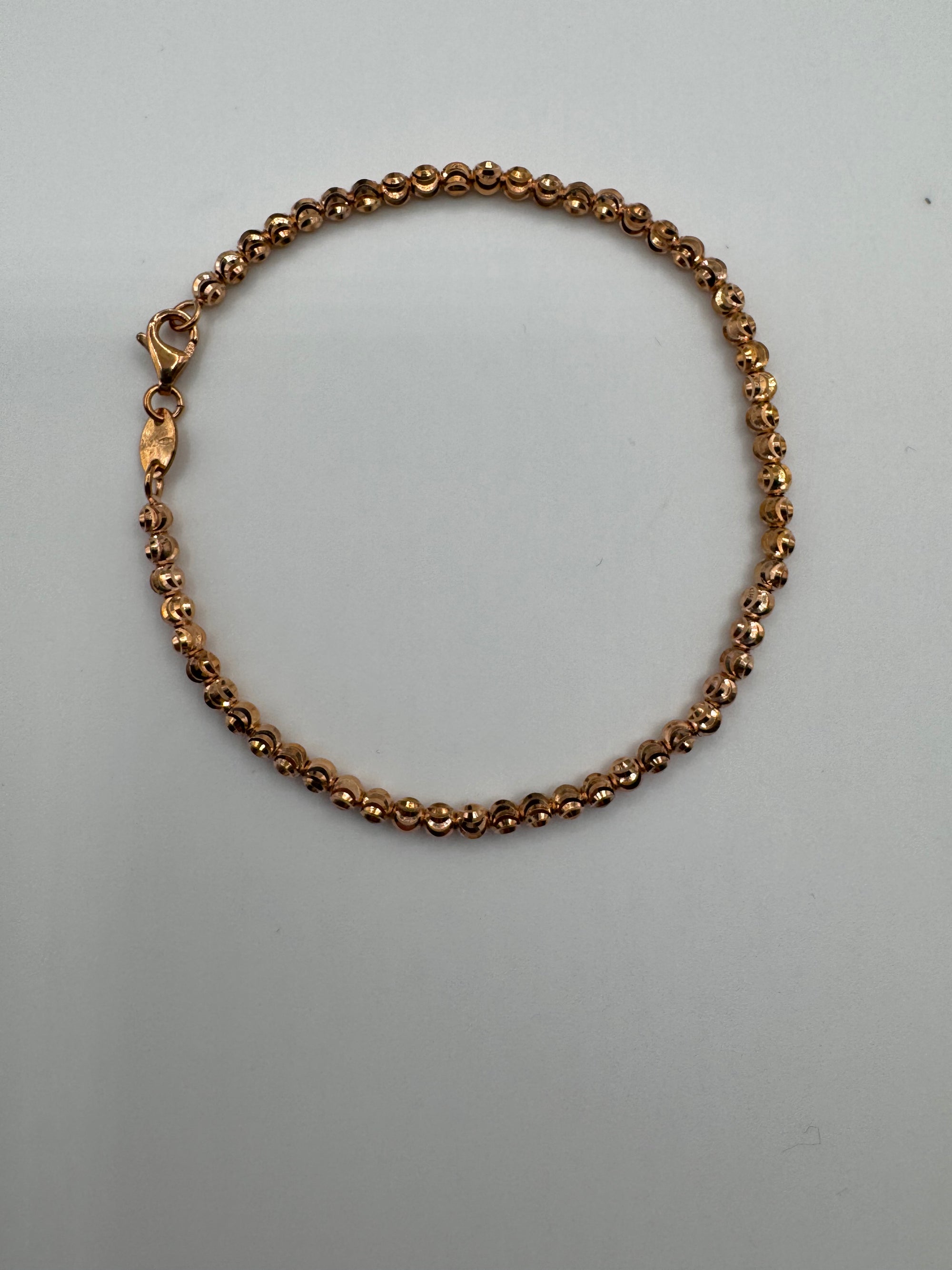 3mm Moon Cut Bracelet 7 inches