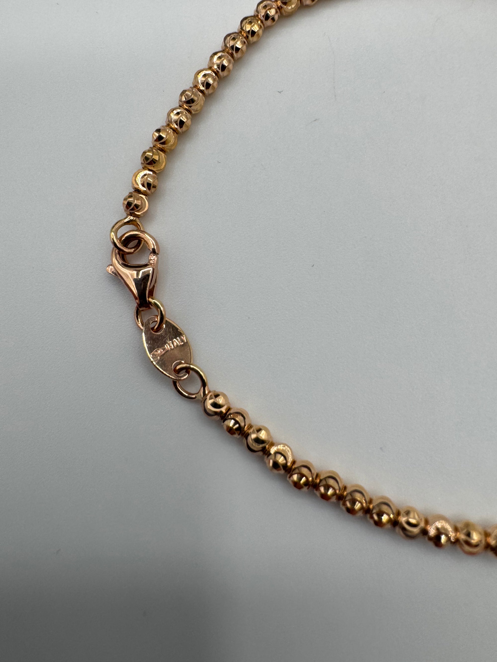 3mm Moon Cut Bracelet 7 inches