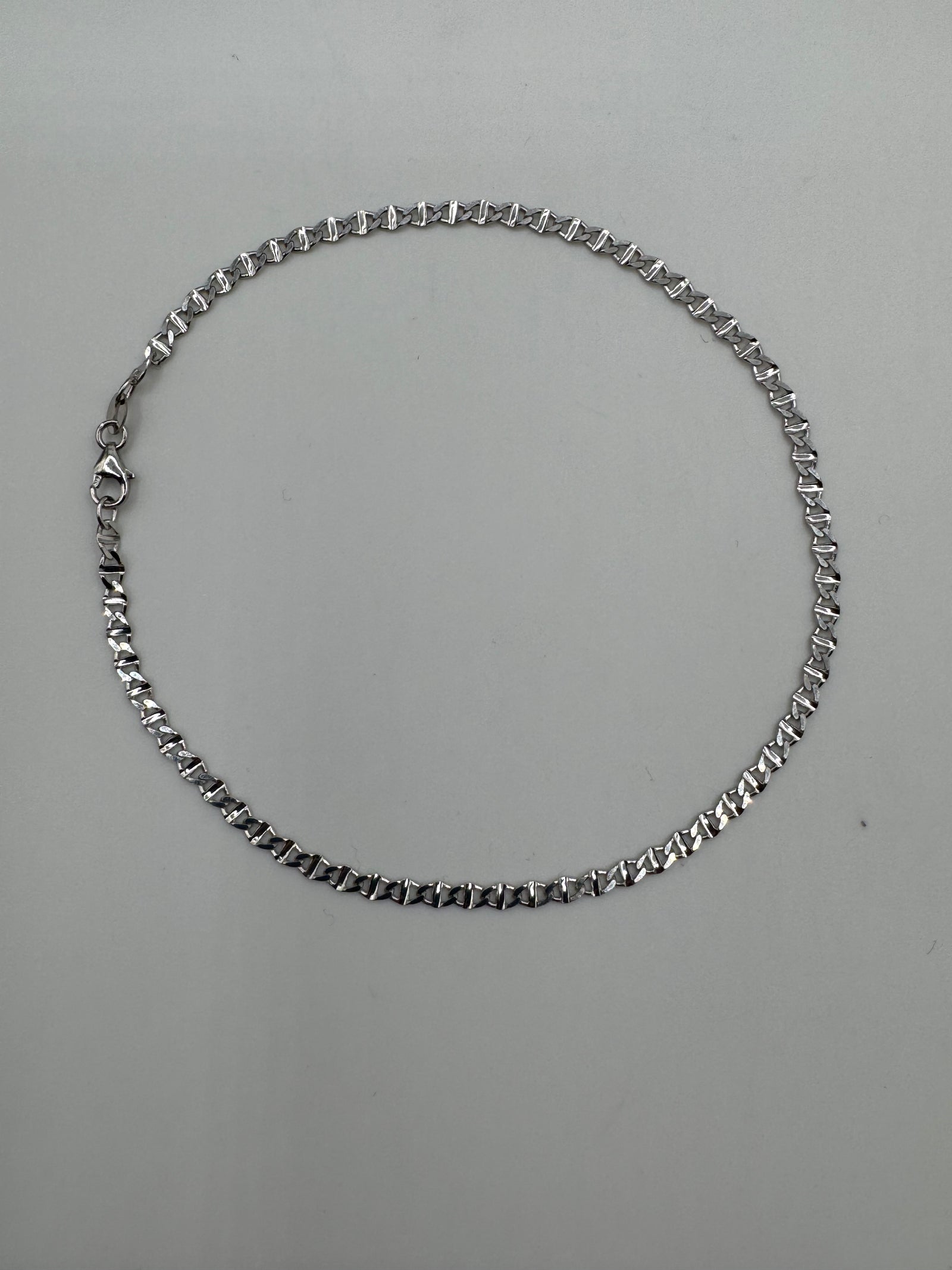 2.5mm Mariner Anklet 9 inches (DIAMOND CUT)