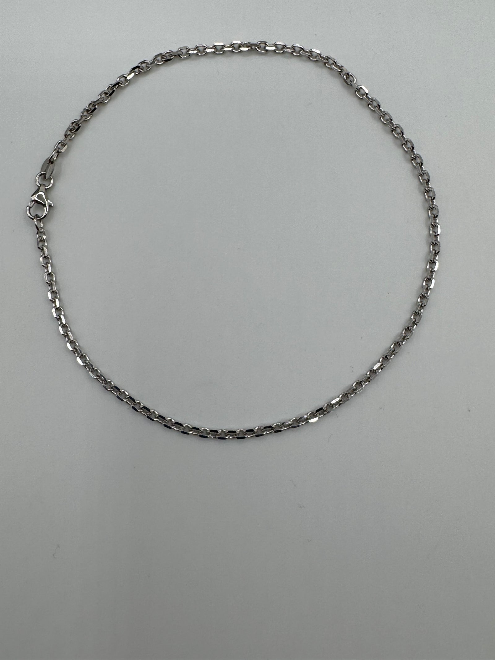 2mm Rolo Anklet 9 inches (DIAMOND CUT)
