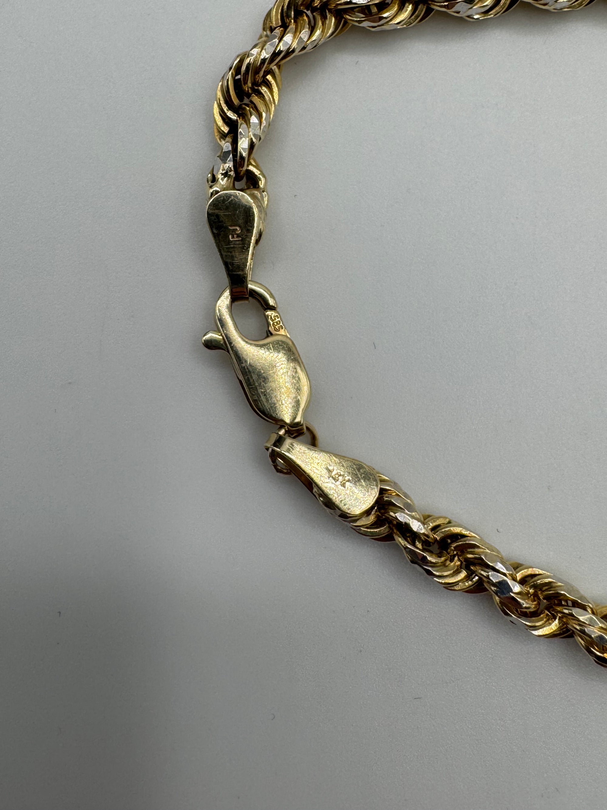 4mm PRISM Rope Bracelet 6.5 inches
