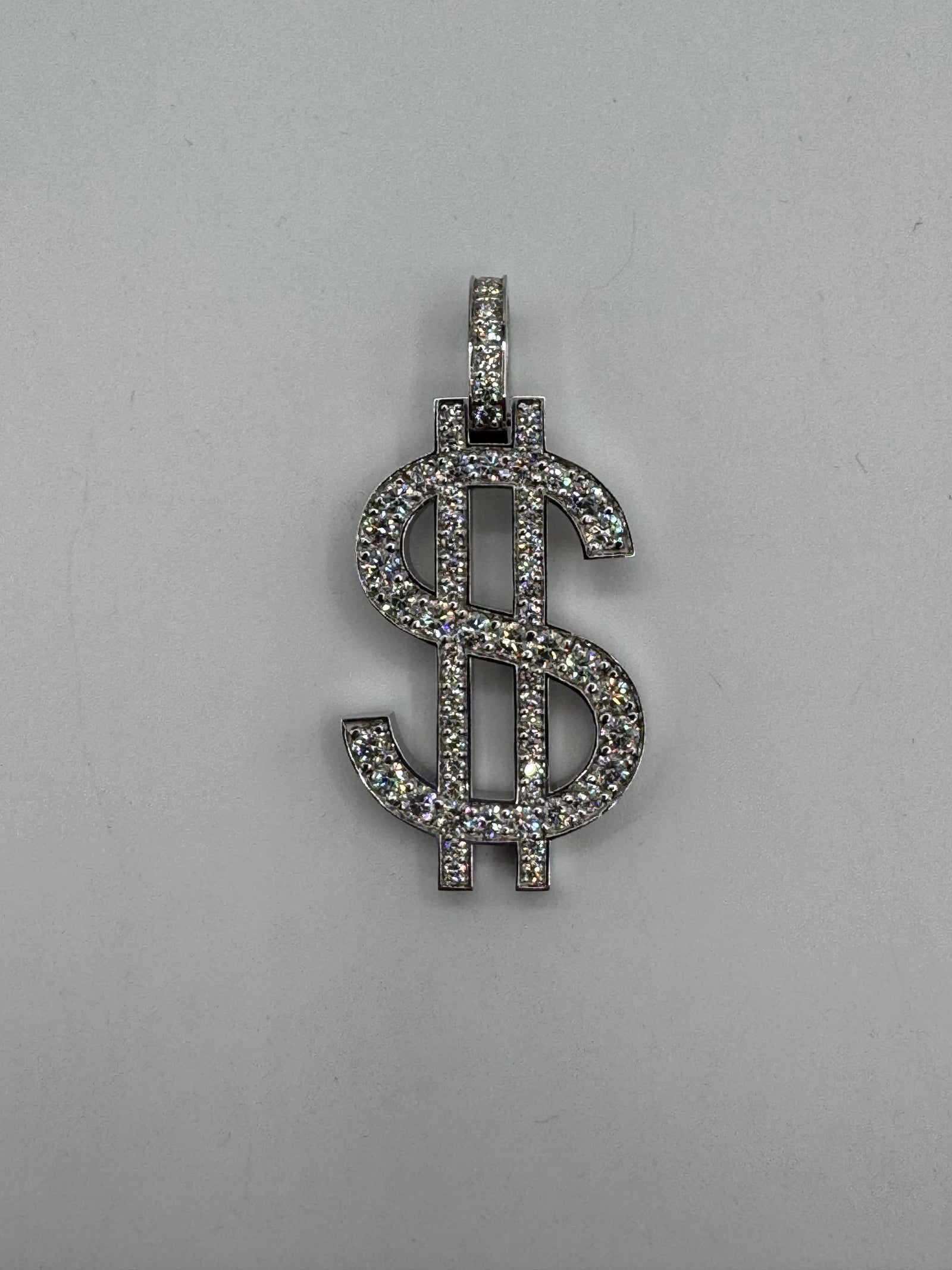 Dollar Sign Pendant-1 3/4 Inch (DIAMOND)