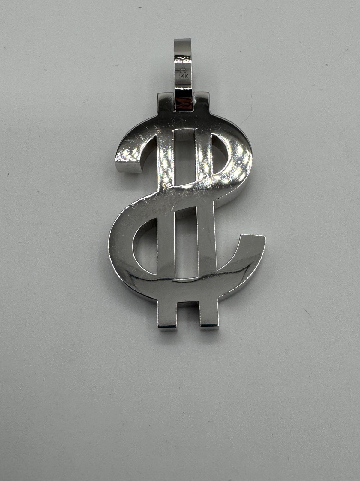 Dollar Sign Pendant-1 3/4 Inch (DIAMOND)