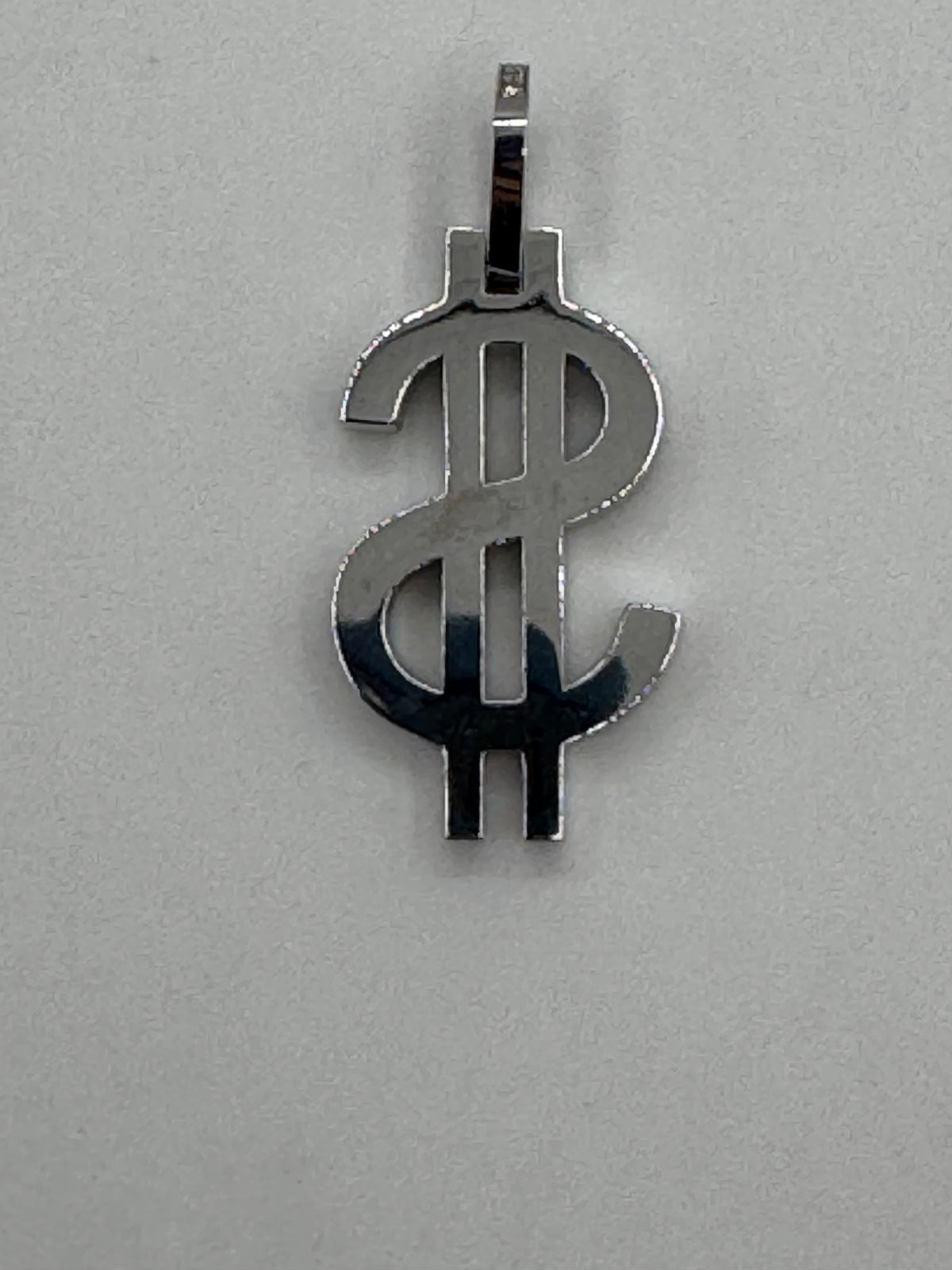 Dollar Sign Pendant-1 1/2 Inch (DIAMOND)