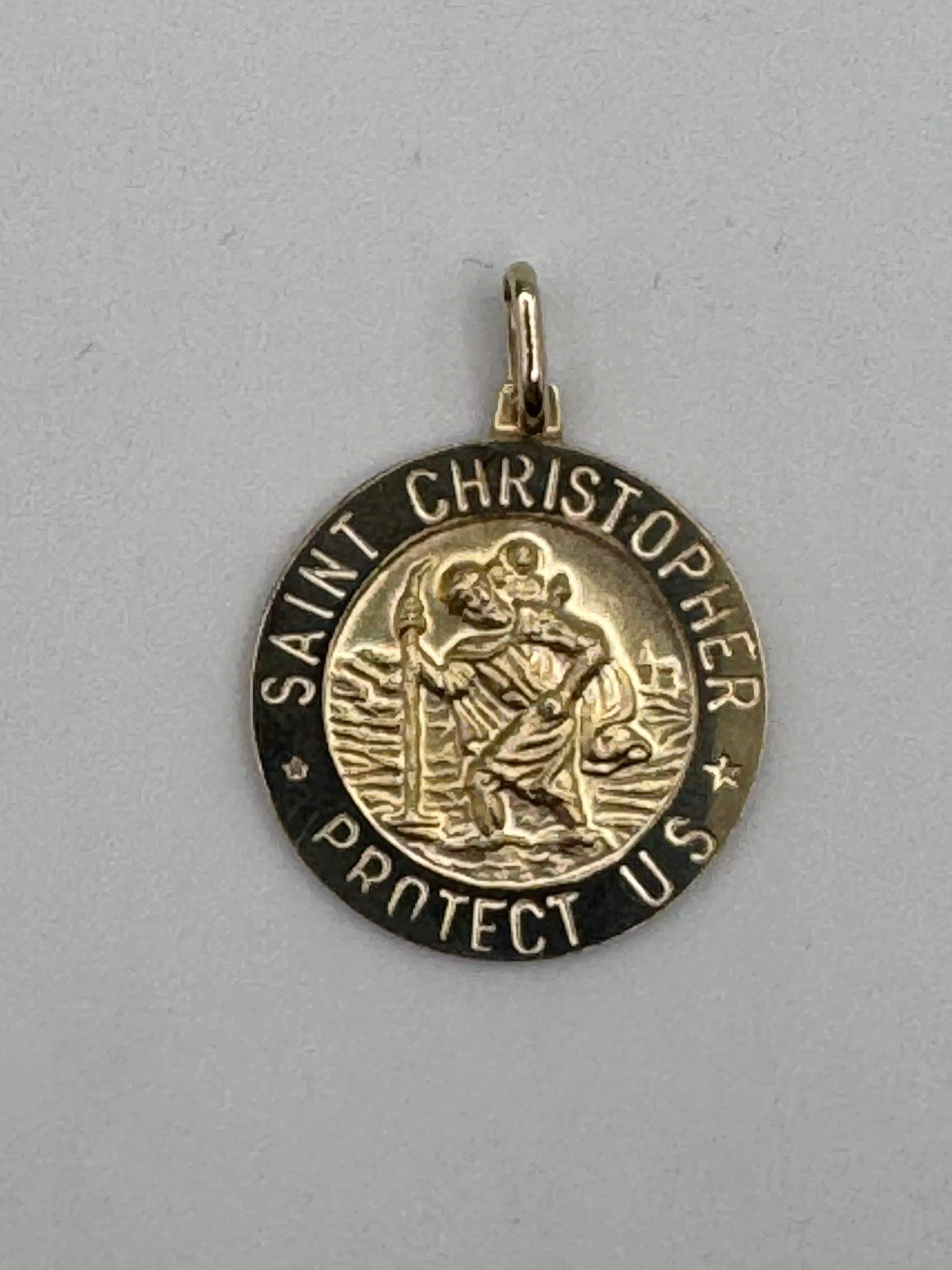 Round St Christopher (PLAIN)-1 Inch
