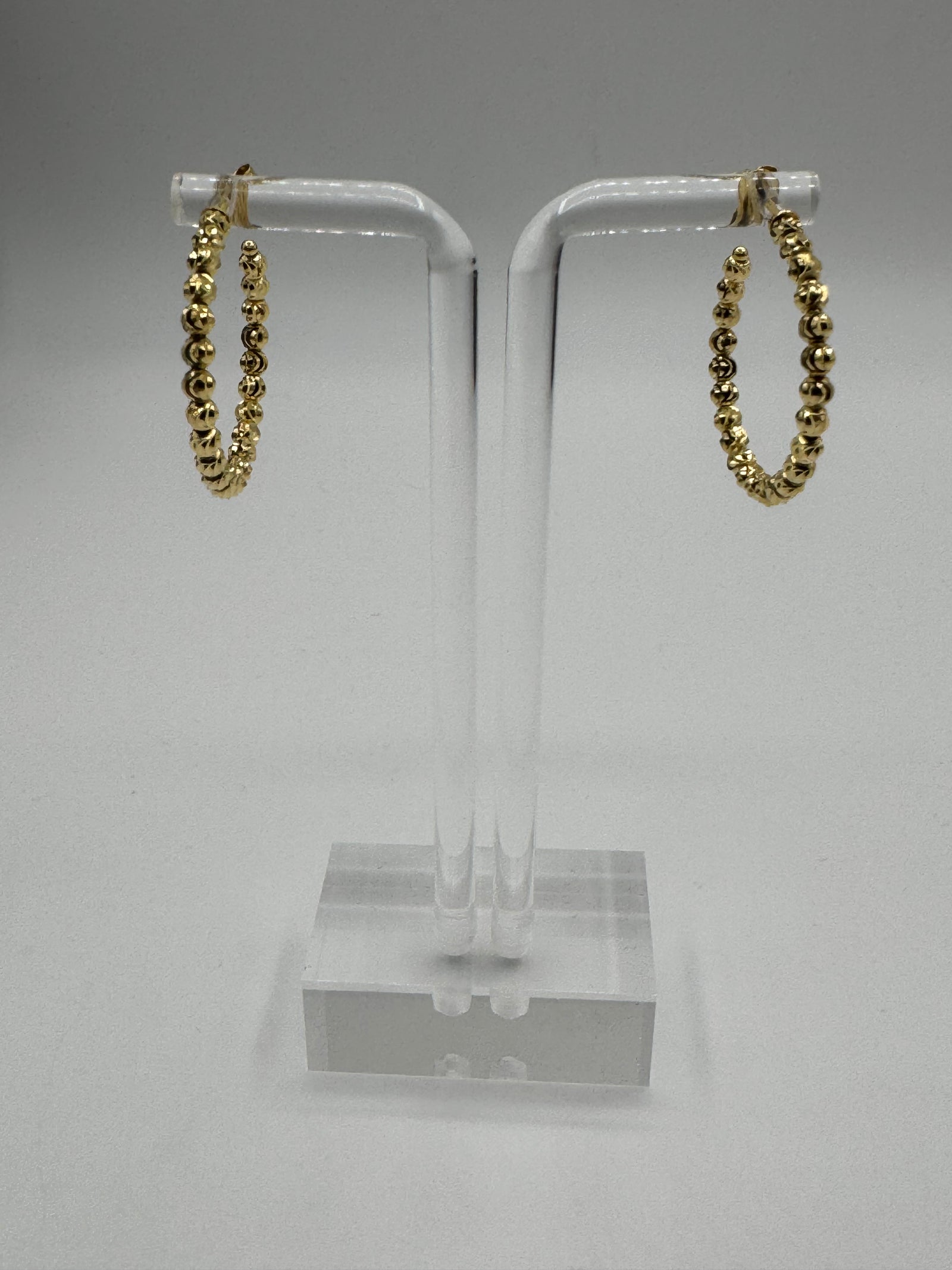 3mm Thick Moon Cut Hoops-1 inch