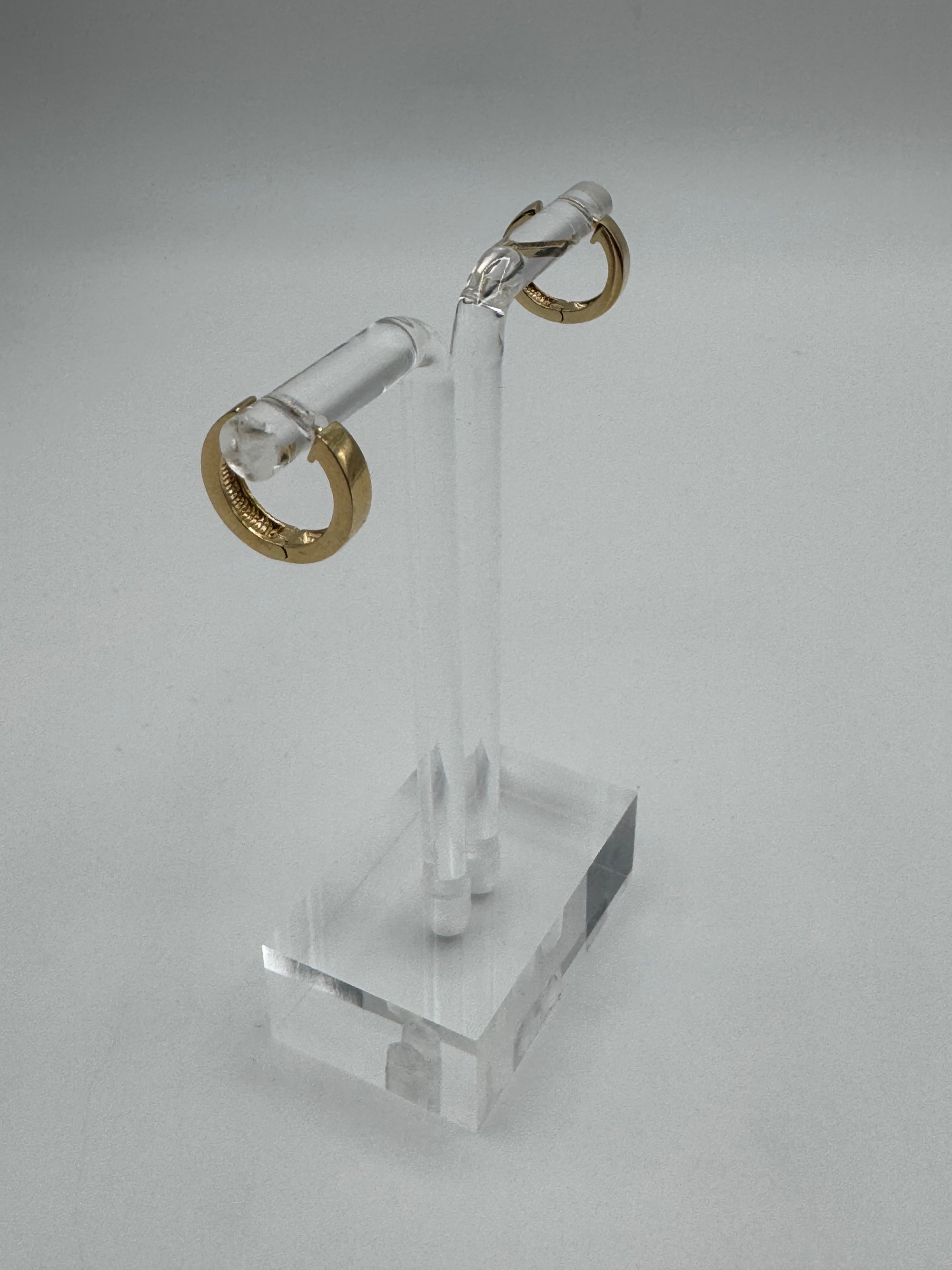 3mm Gold Huggie Hoops-1/2 inch