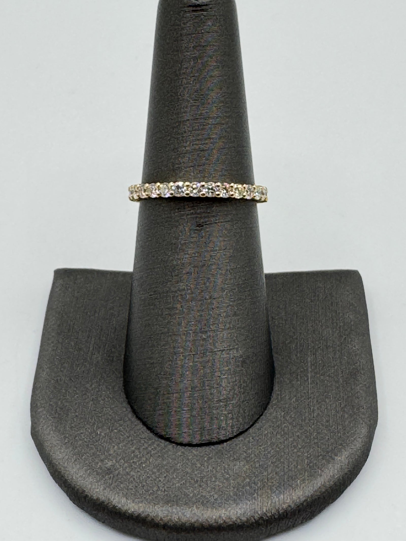 2mm 1 Row Diamond Eternity Ring-Size 7