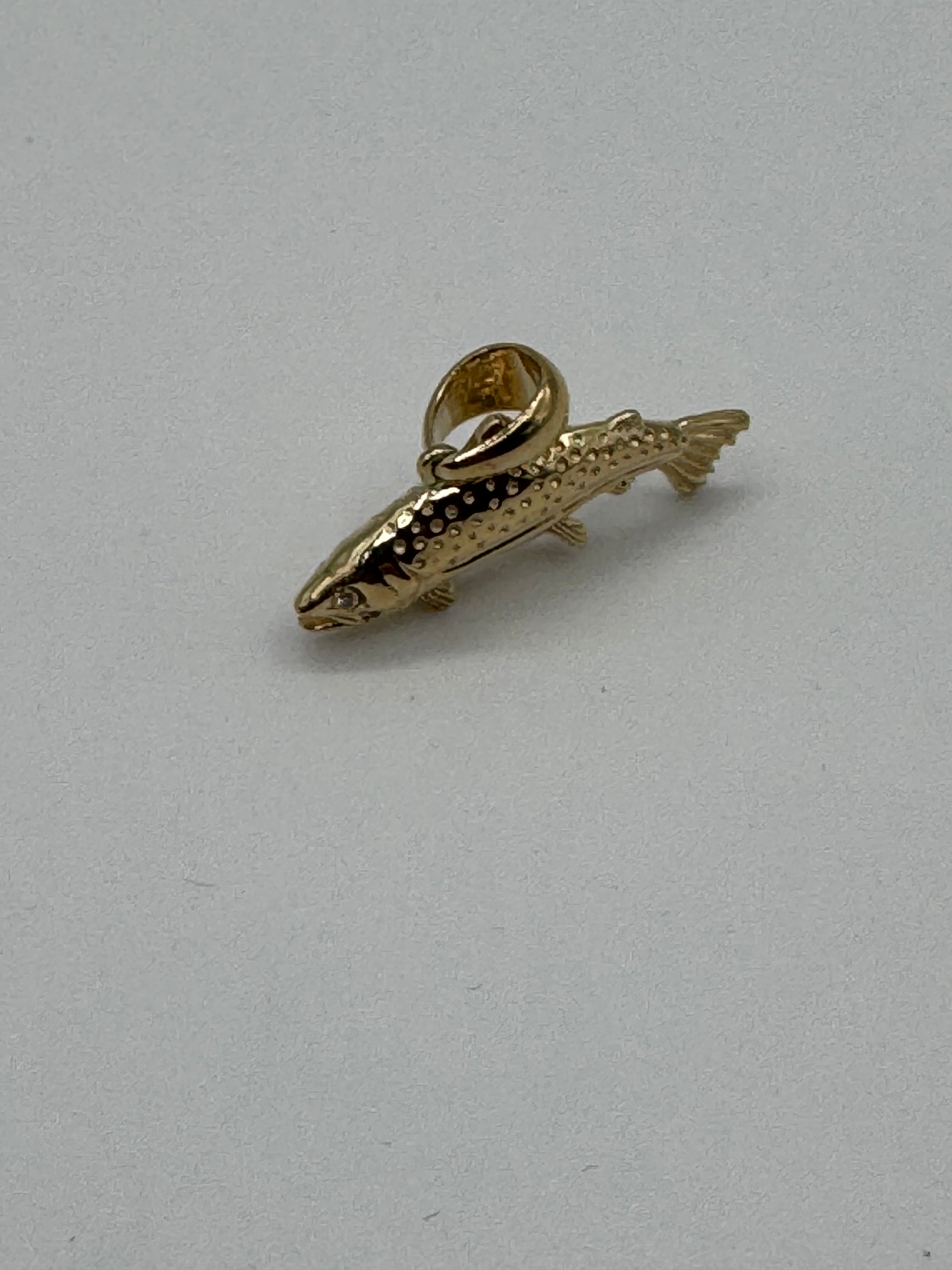 Gold Trout Pendant-1 Inch