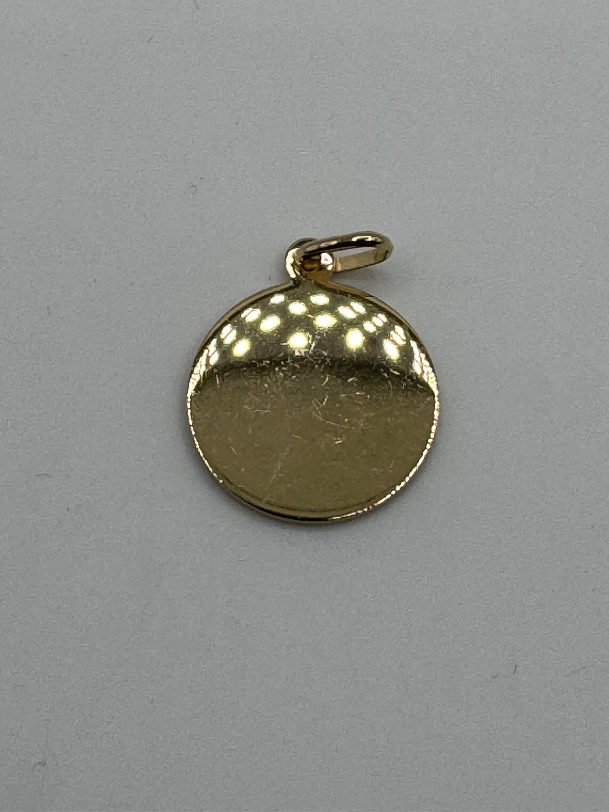 Round St Christopher (PLAIN)-3/4 Inch