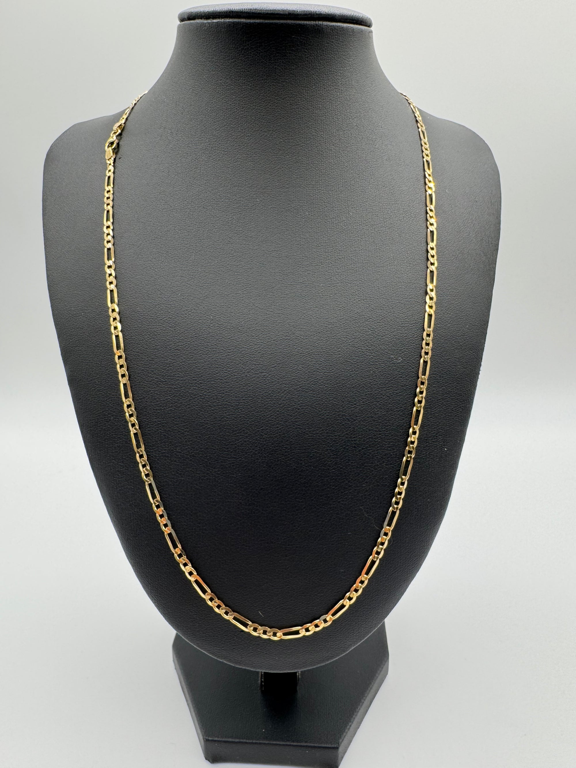 3mm Figaro Chain 22 inches