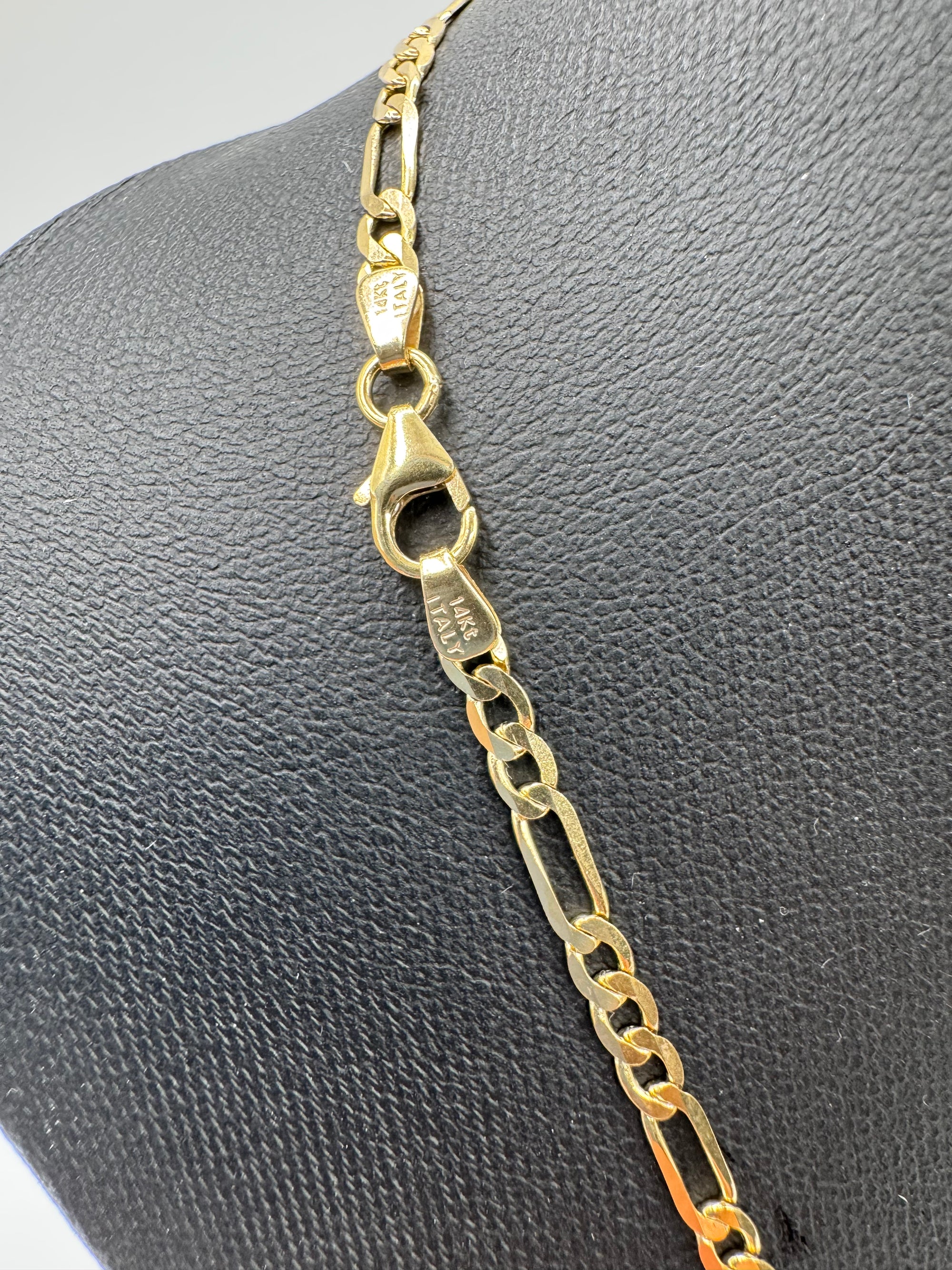 3mm Figaro Chain 22 inches