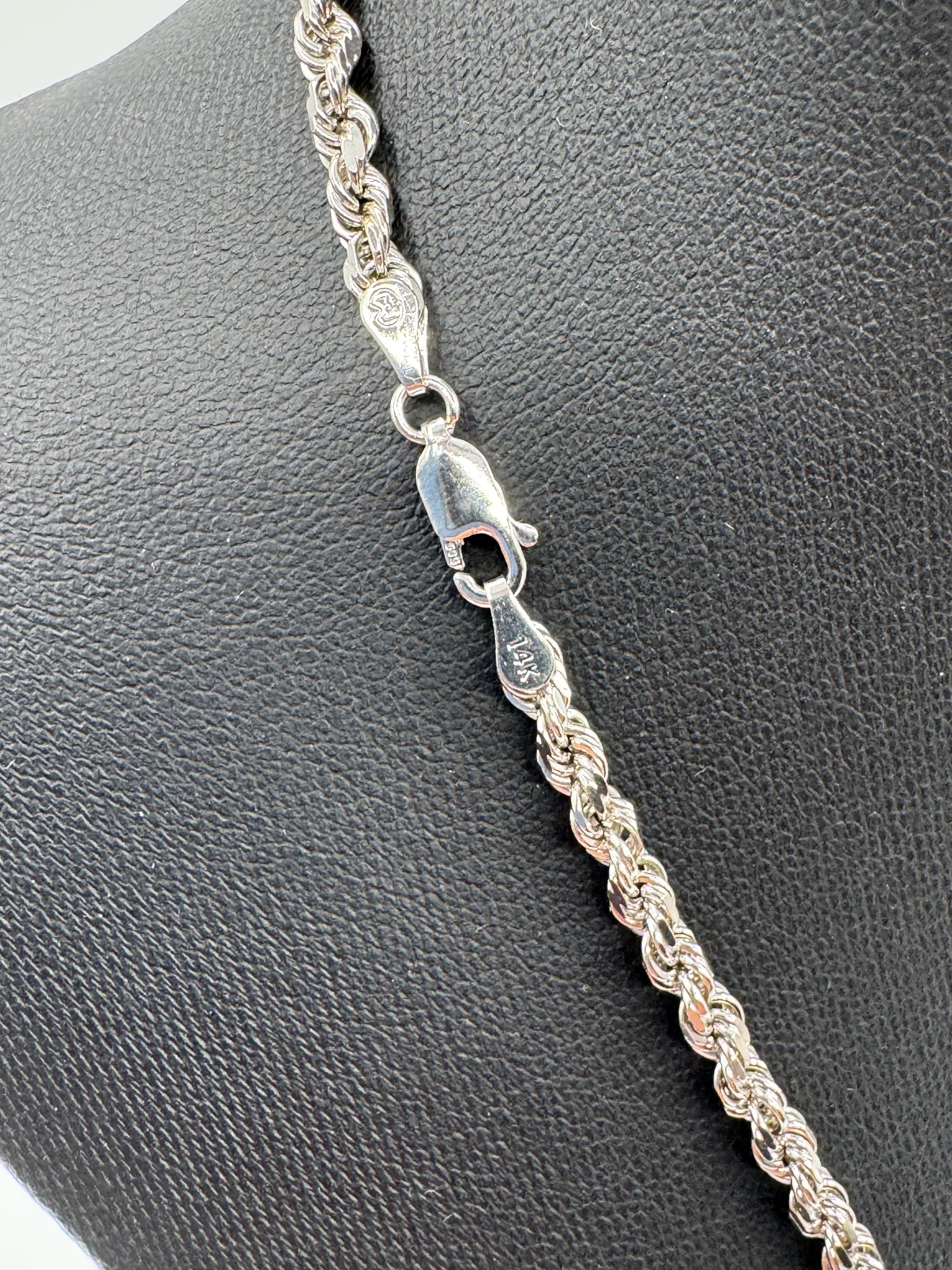 3.5mm Rope Chain 20 inches (DIAMOND CUT)
